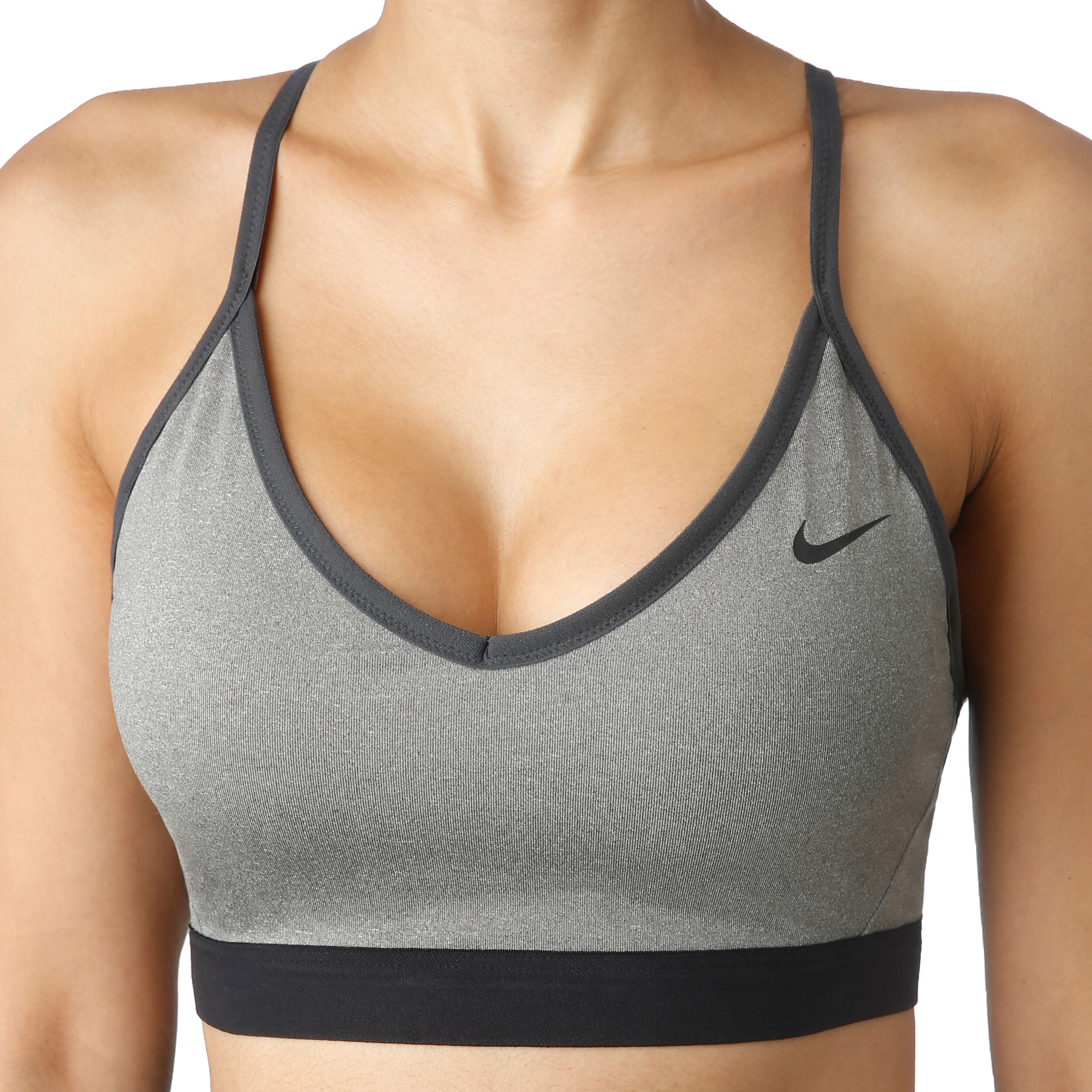 Grey nike top sports bra