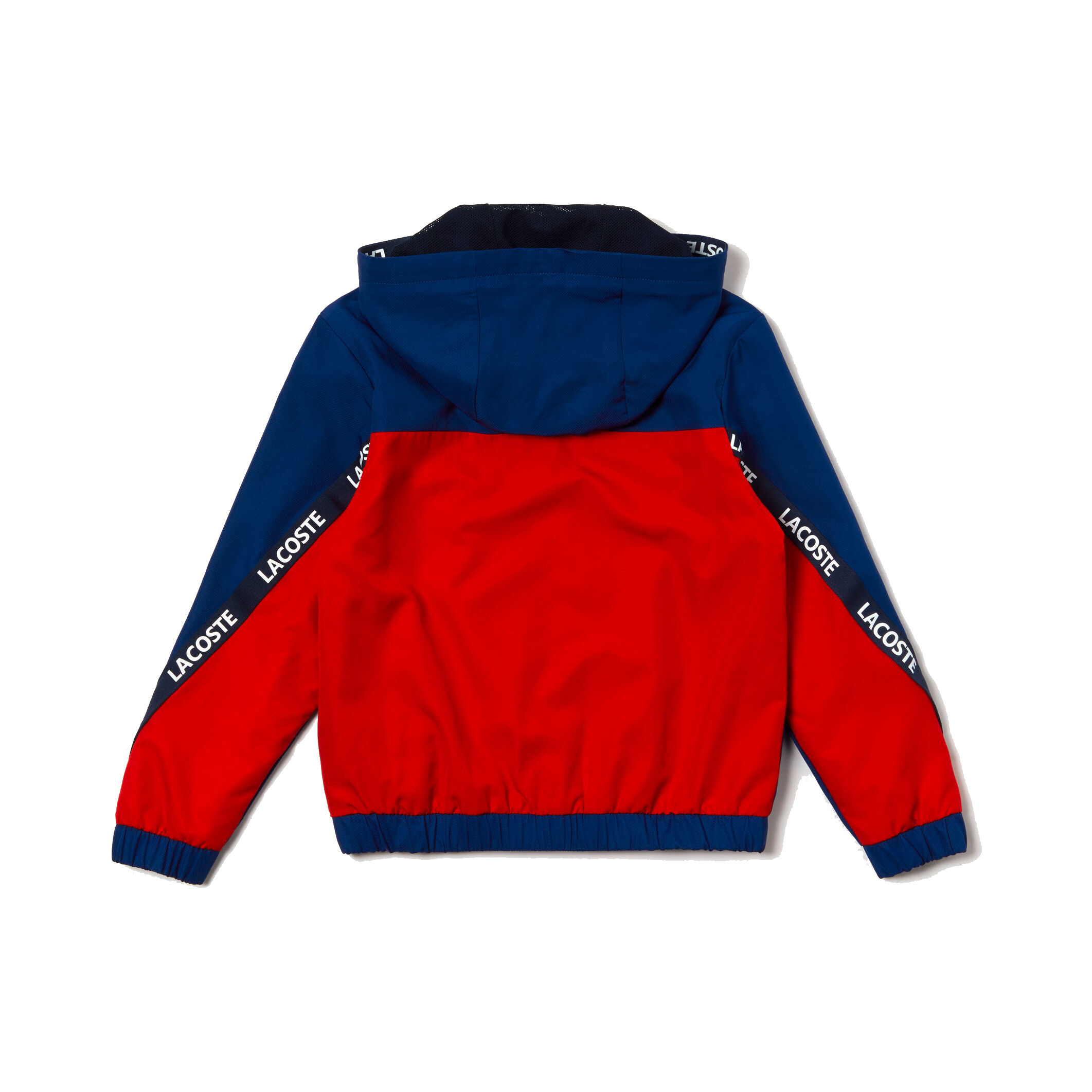 Veste lacoste shop rouge et bleu