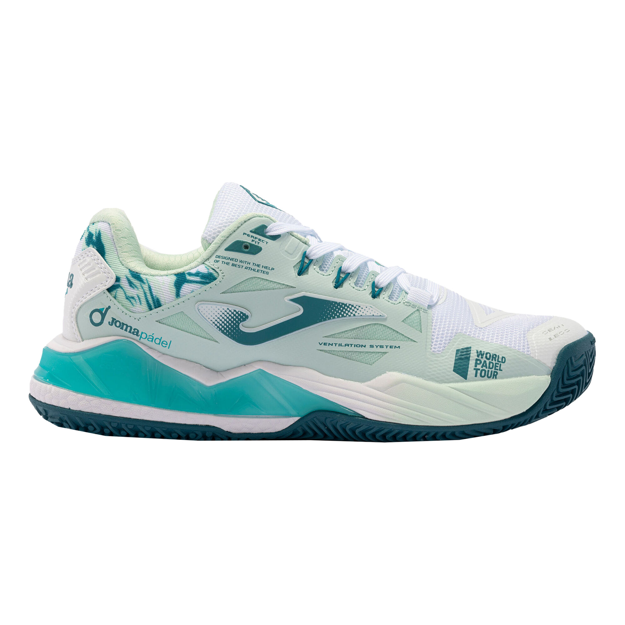 Buy Joma T.Spin Padel Shoe Women Turquoise, White online