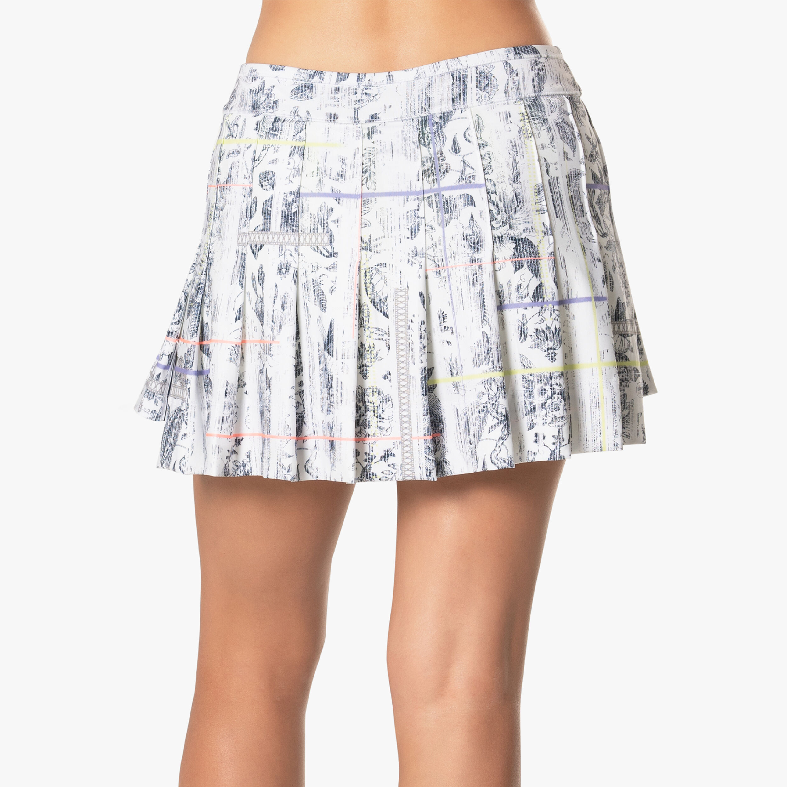 Electric Toile Skirt Women - White, Multicoloured