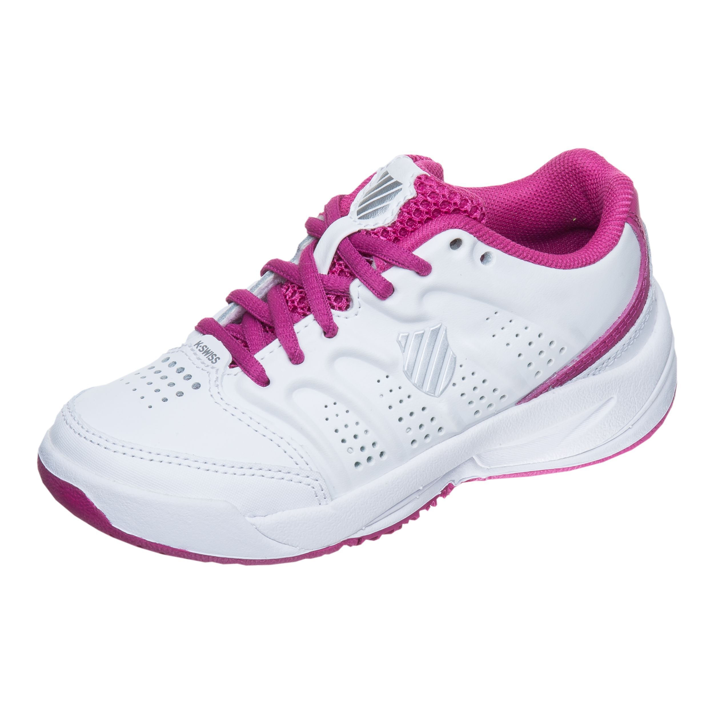 Buy K Swiss Ultrascendor Omni All Court Shoe Kids White Pink online Tennis Point COM