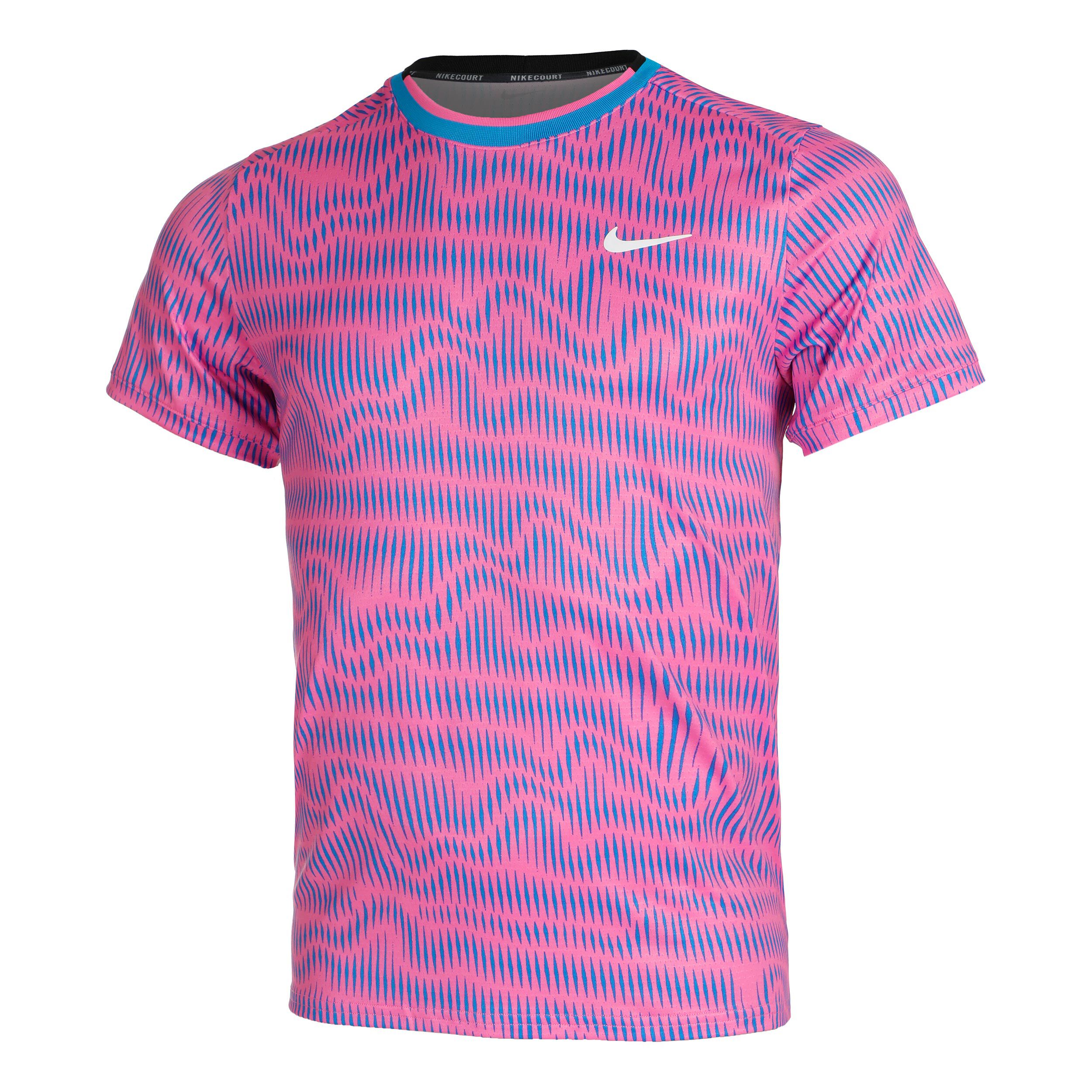 Hot pink and blue nike shirt shop