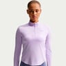 Swift Half-Zip Running shirt Women - violet, silver