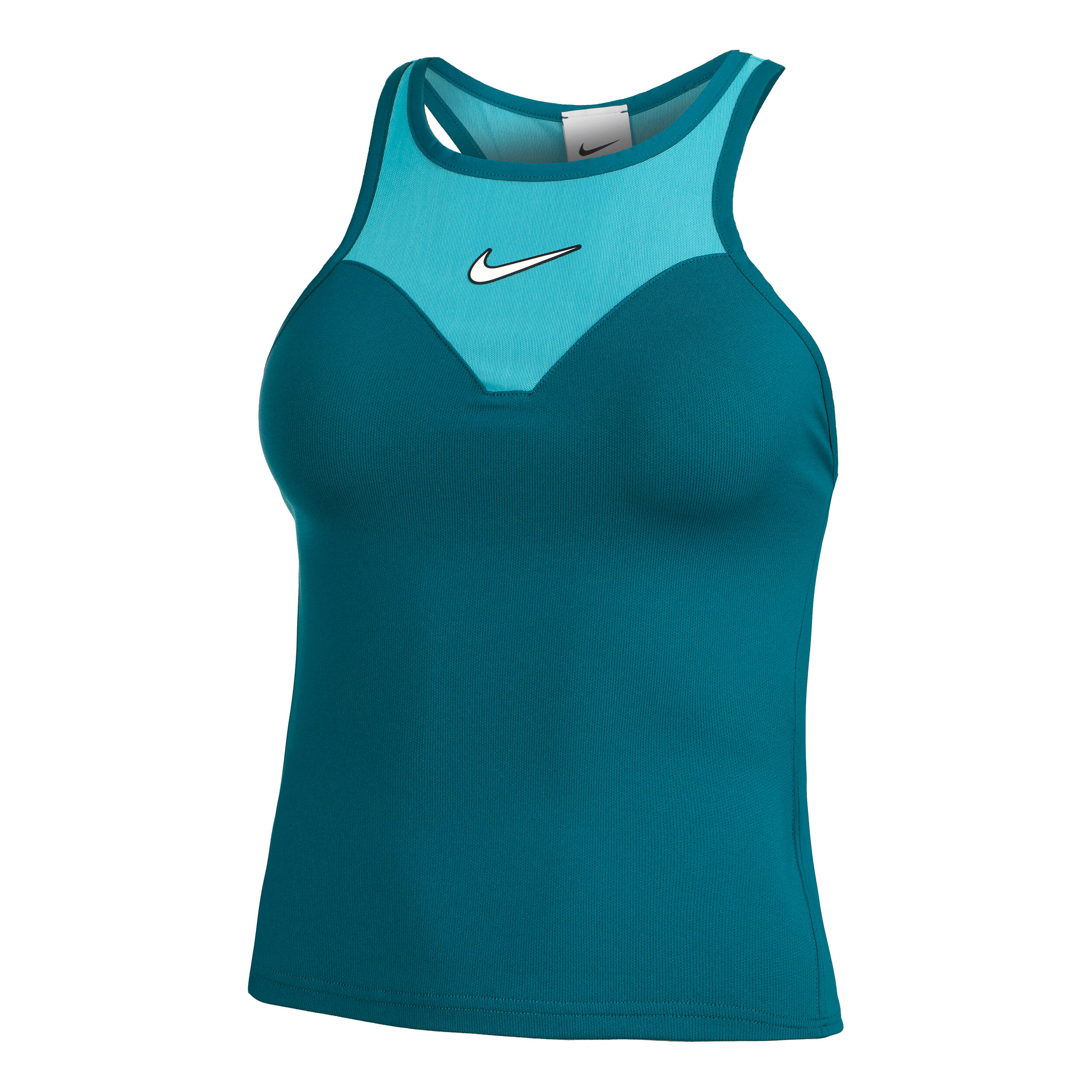 Dri Fit Court Slam Solid Tank Top Women Petrol Turquoise