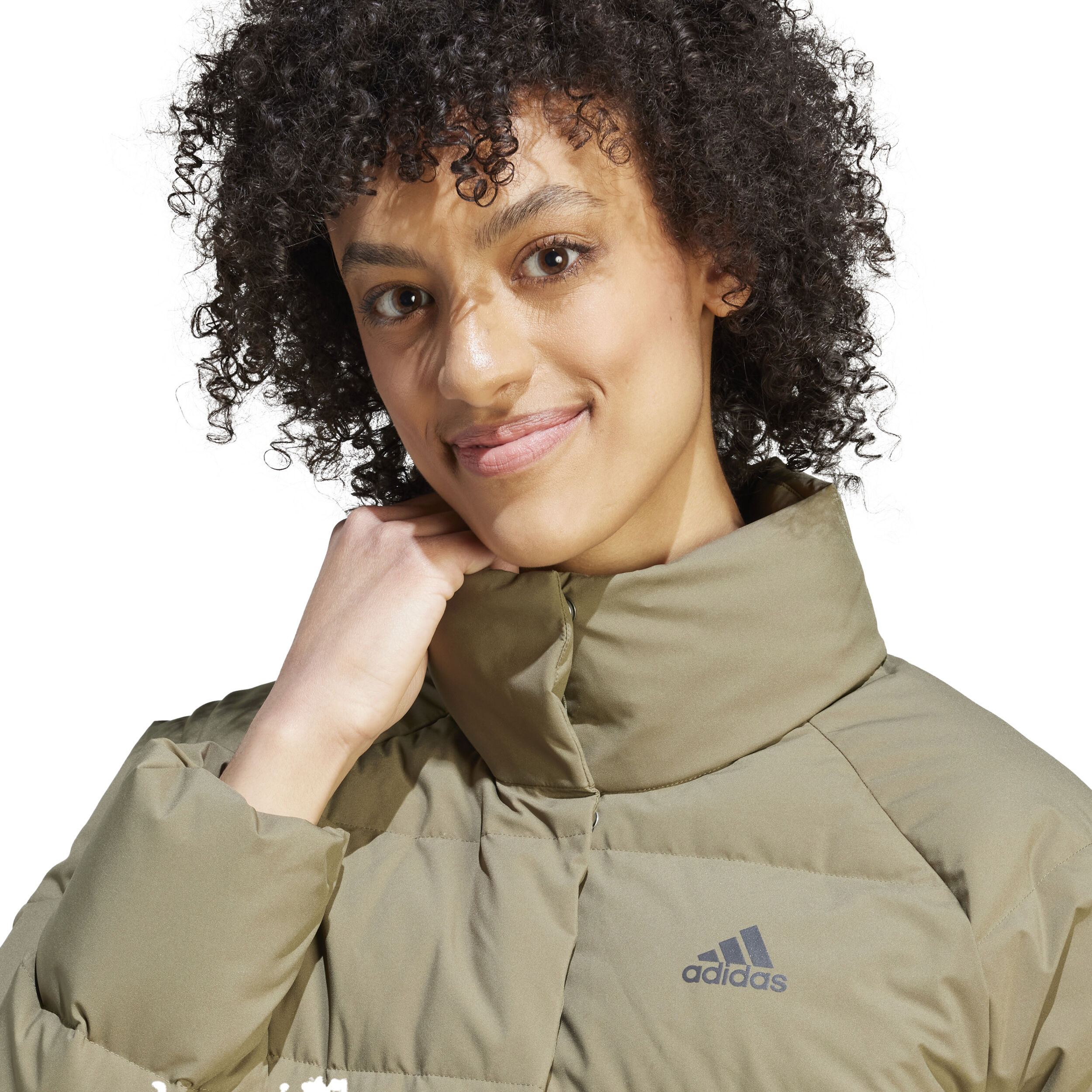 Adidas women's down best sale coat