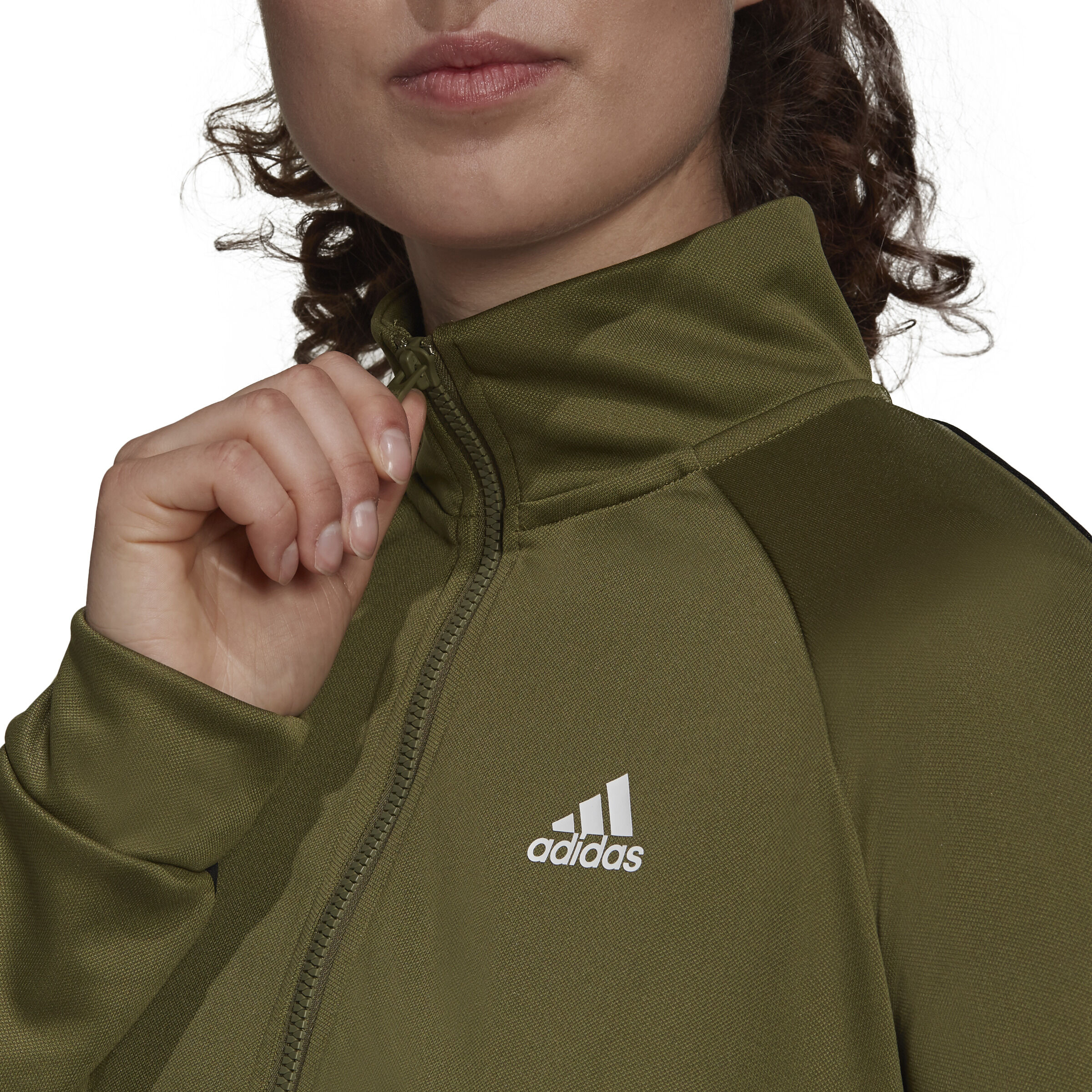 Adidas tracksuit green on sale womens