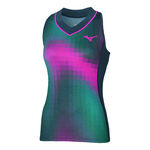 Mizuno Clothing Mizuno Frontier Tank Top Women-Dark Blue,Multicoloured