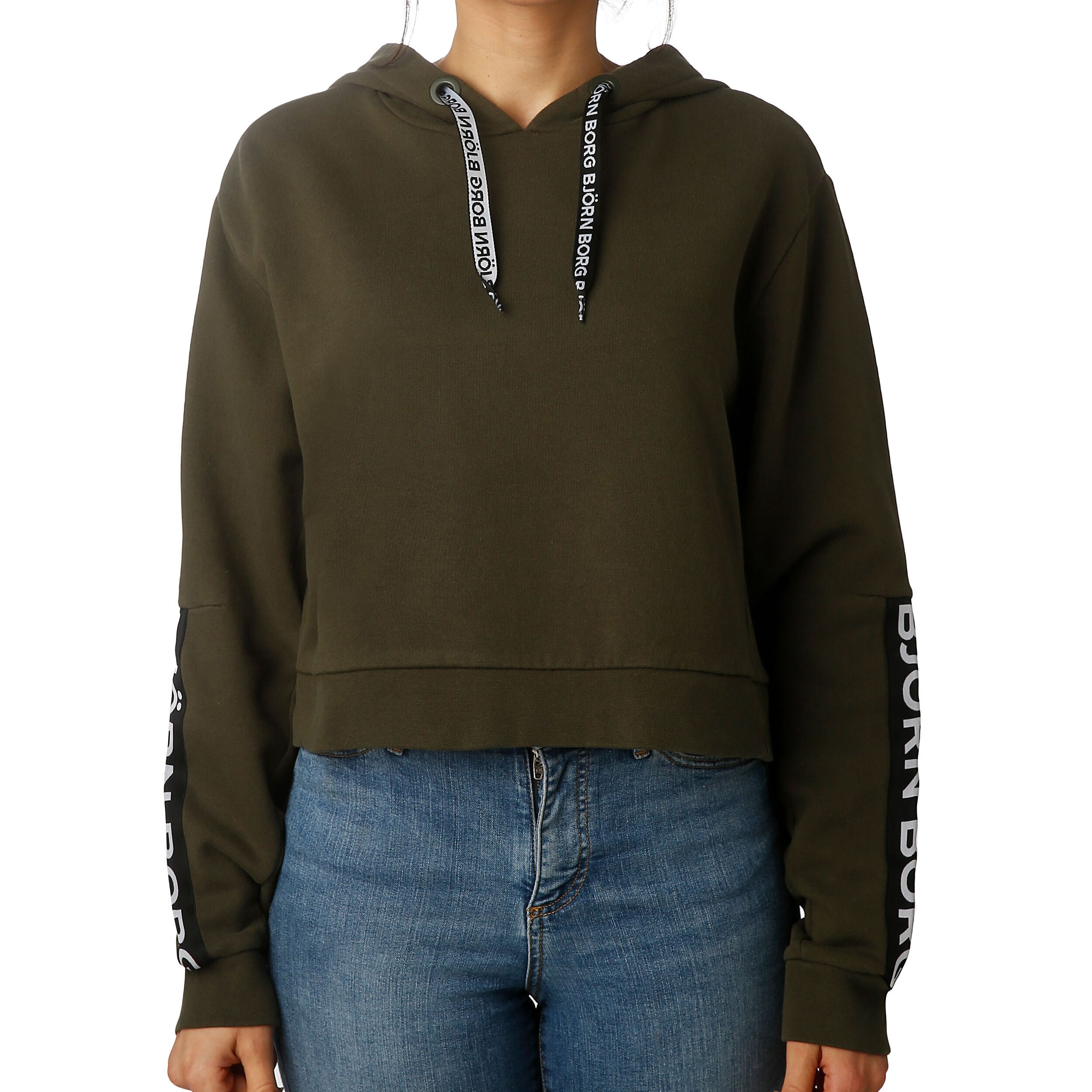 Cropped deals borg hoodie