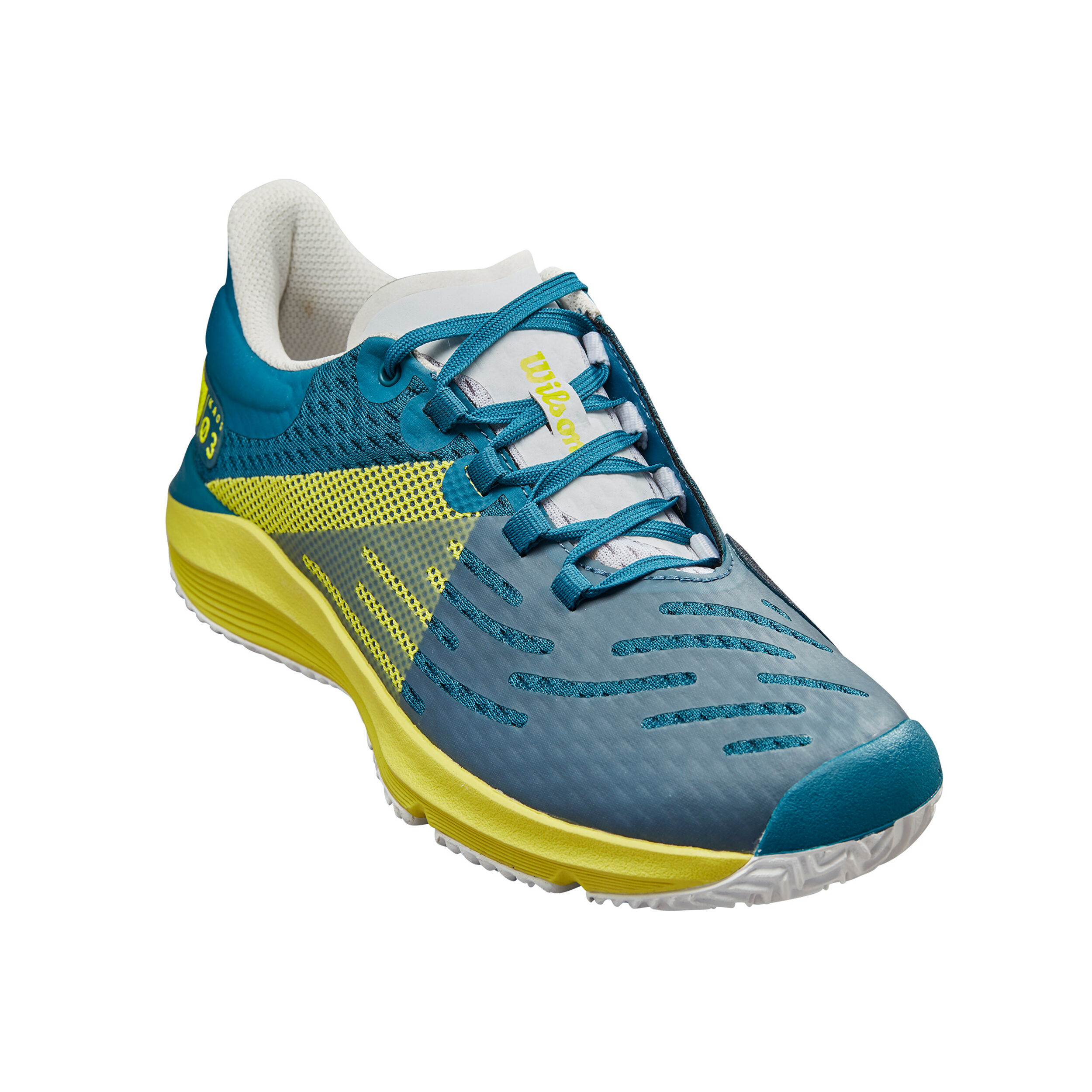 Buy Wilson Kaos 3.0 All Court Shoe Kids Blue Yellow online