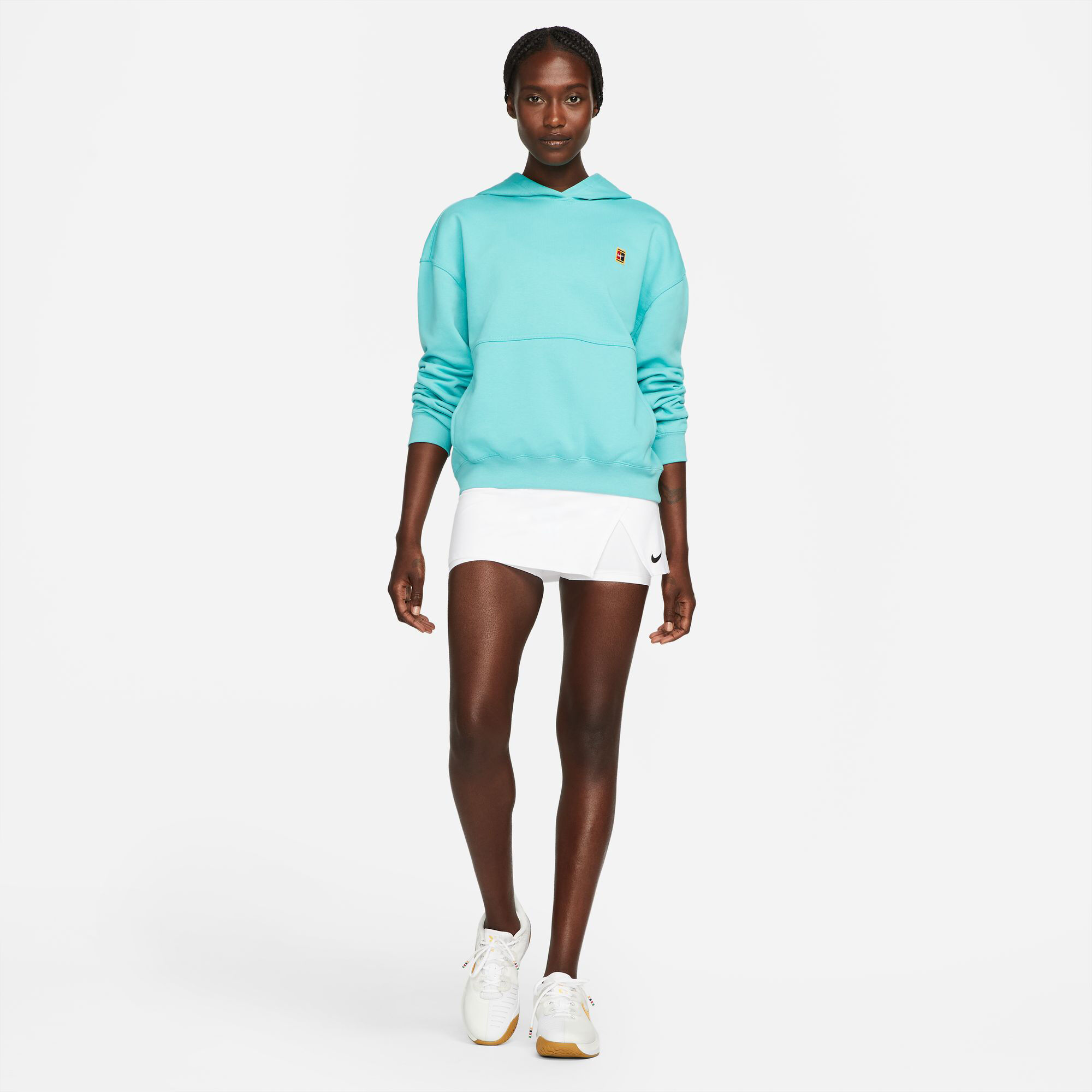 ★NIKE★COURT HERITAGE DRI-FIT フリースフーディ★追跡可 Buy Nike Court Dri-Fit Fleece Heritage Hoody Women Turquoise