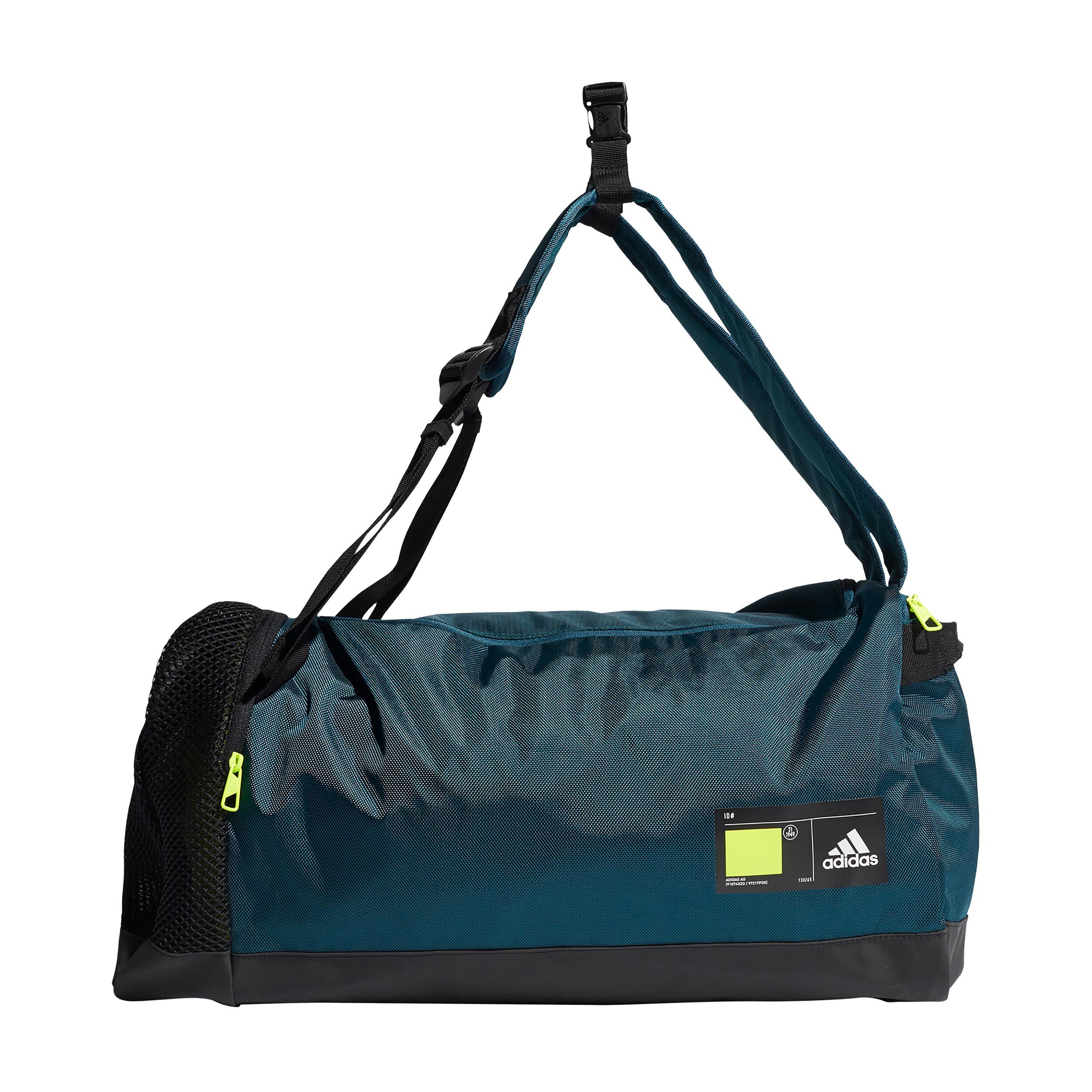 4 Athletes ID Duffle M Sports Bag Dark Blue Lime