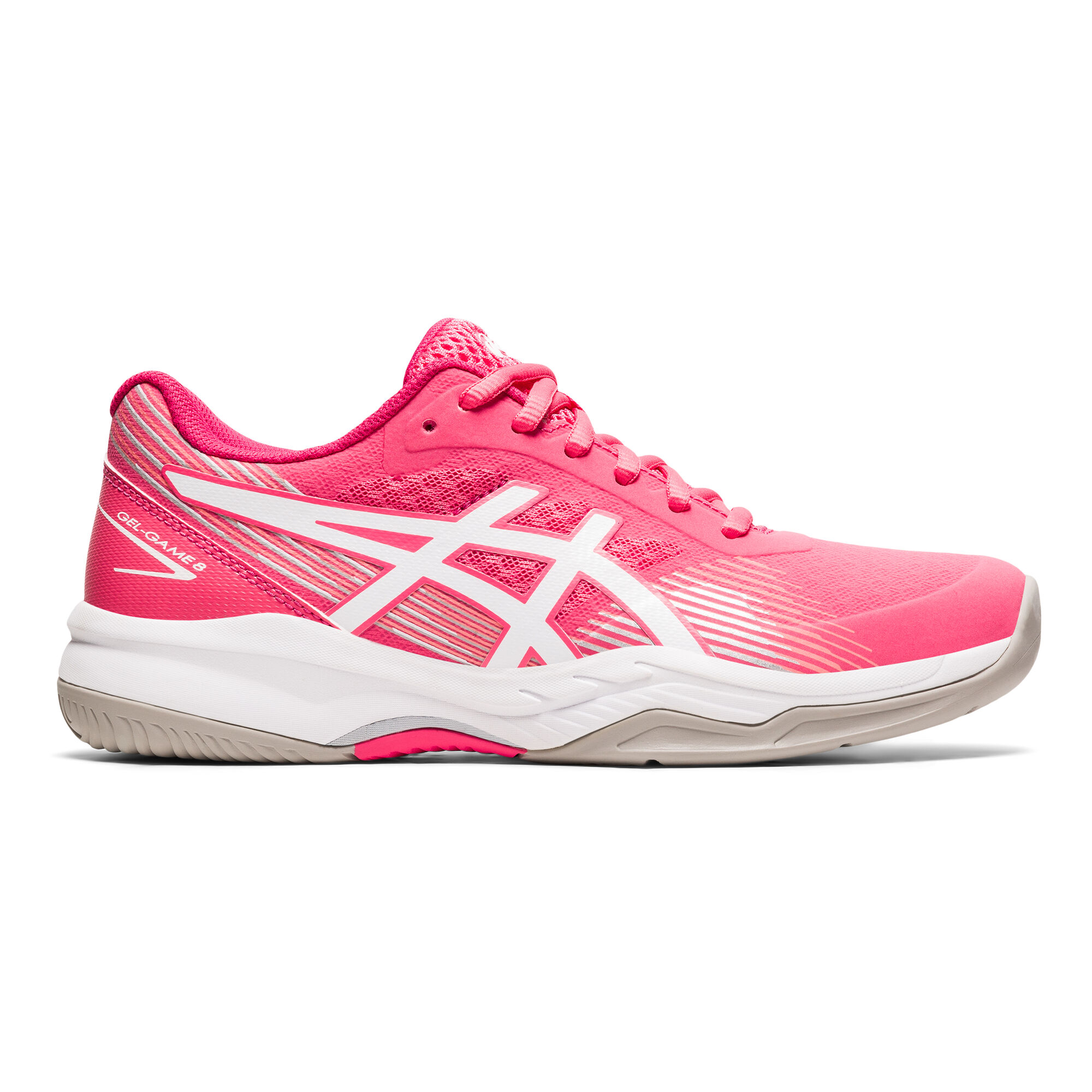 Buy ASICS Gel-Game 8 All Court Shoe Women Pink, White online | Tennis ...