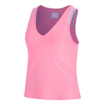 Lucky in Love Clothing Lucky in Love Shimmer V-Neck Tank Top Women-Pink