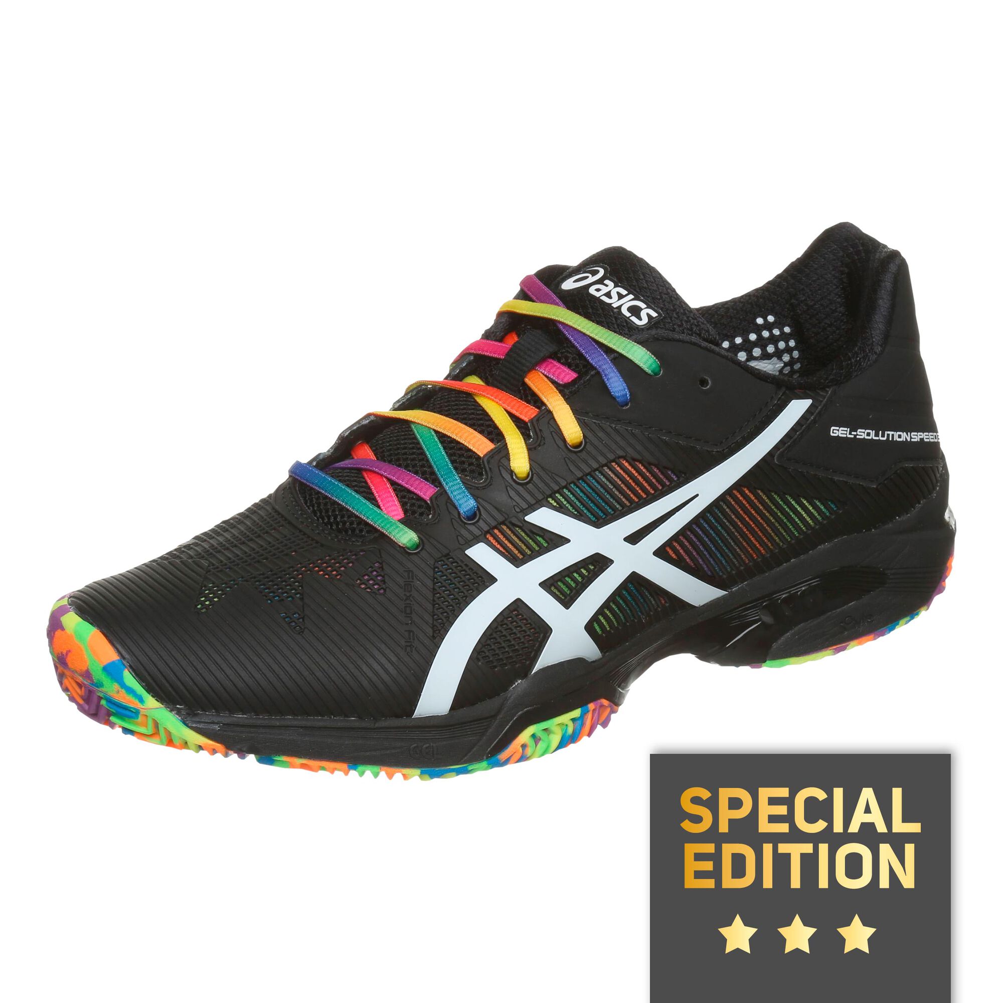 buy ASICS Gel-Solution Speed 3 Court Shoe Special Edition Men - Black, White online | Tennis-Point
