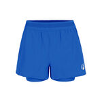 Quiet Please Tennis apparel Quiet Please Rematch 2in1 Shorts Women - blue, white