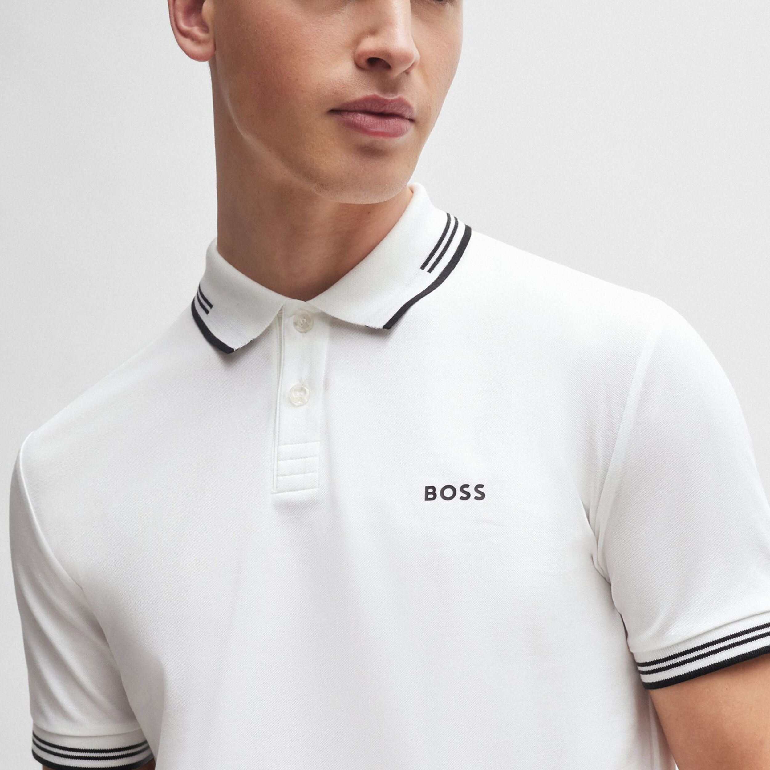 Paul Slim Fit Polo Men White