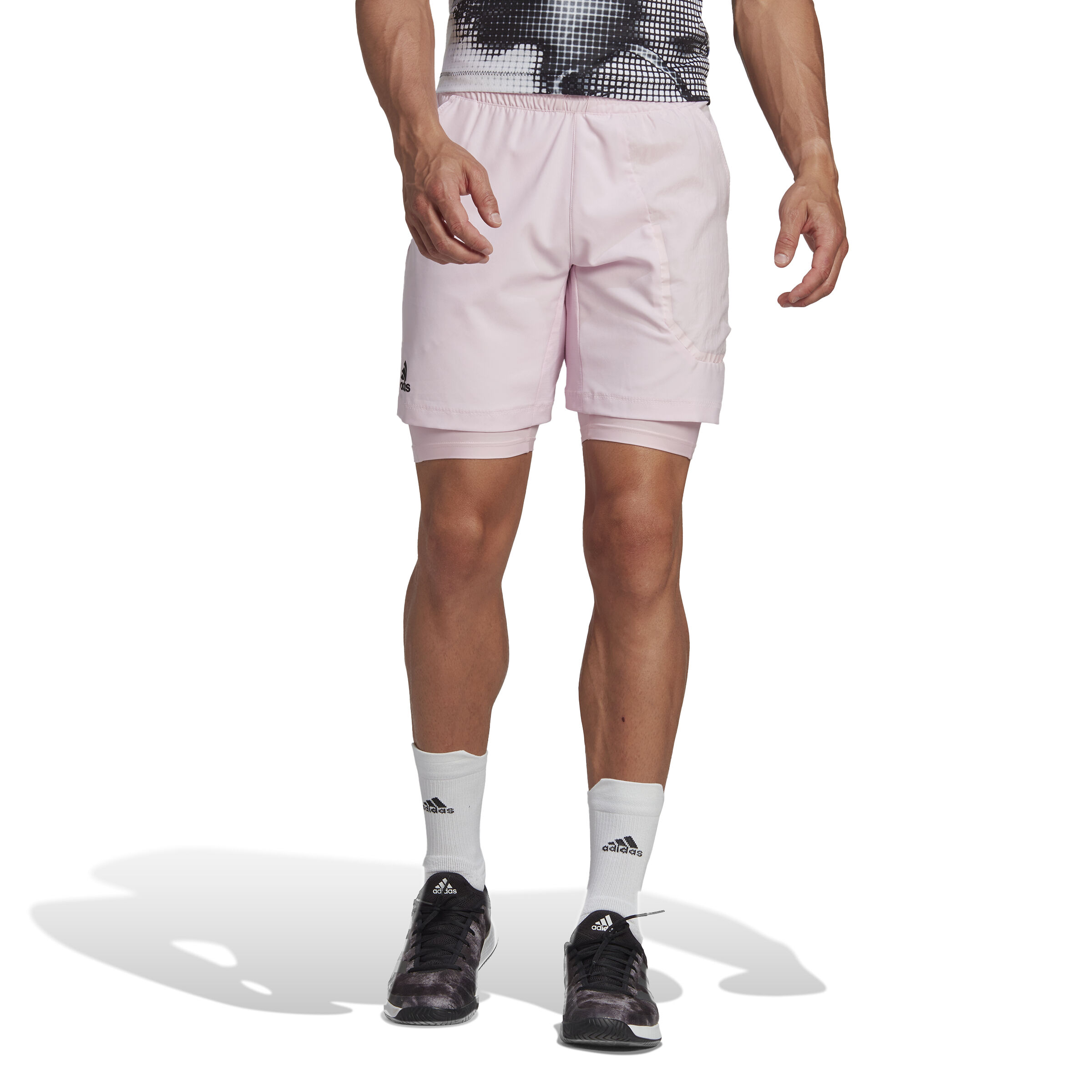 Buy adidas US Series 2in1 Shorts Men Pink online Tennis Point COM