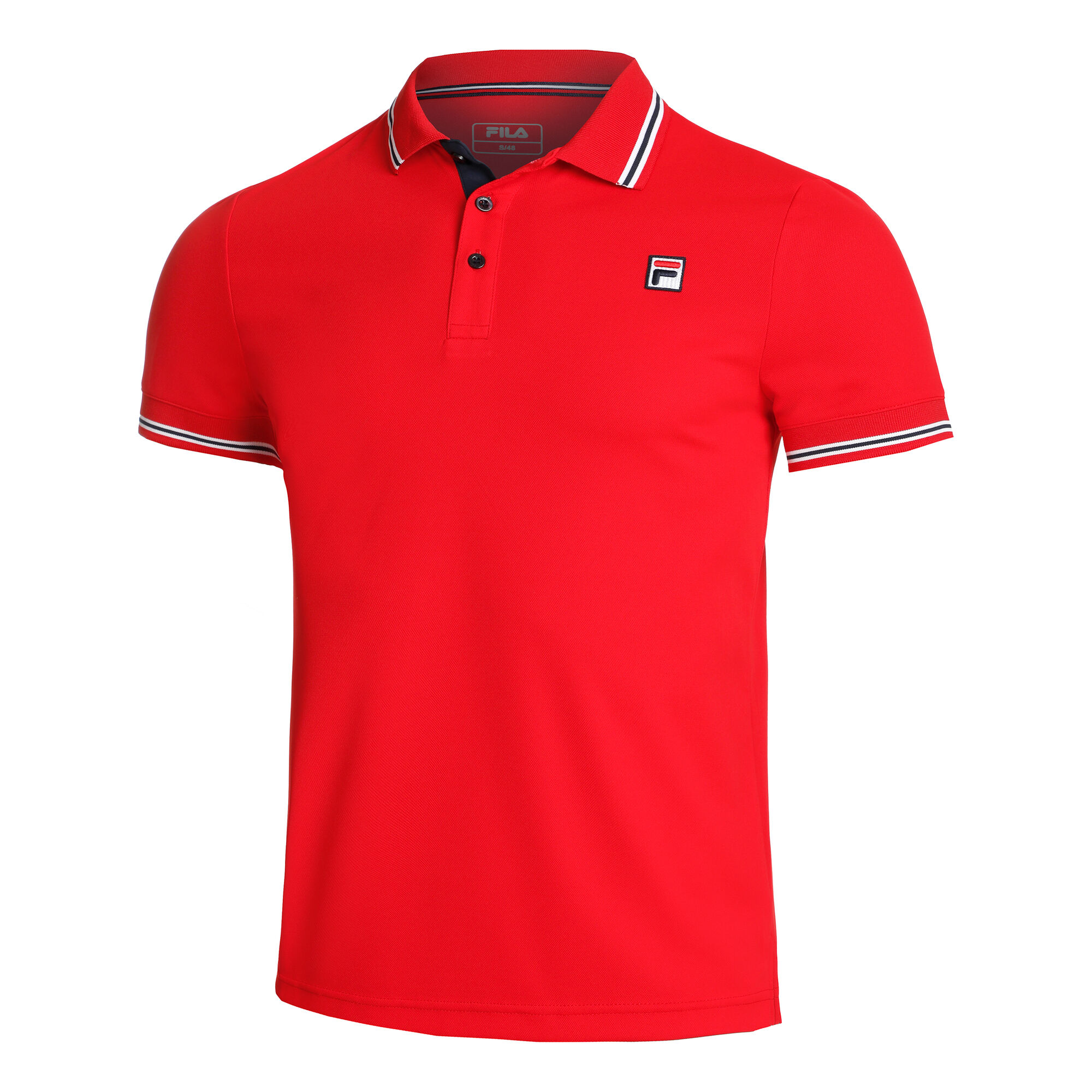 buy Fila Piro Polo - Red, White online | Tennis-Point
