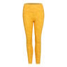 Jacquard Running Tights Women-Yellow