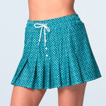 Lucky in Love Clothing Lucky in Love High Waist Winner's Circle Skirt Women - turquoise, black
