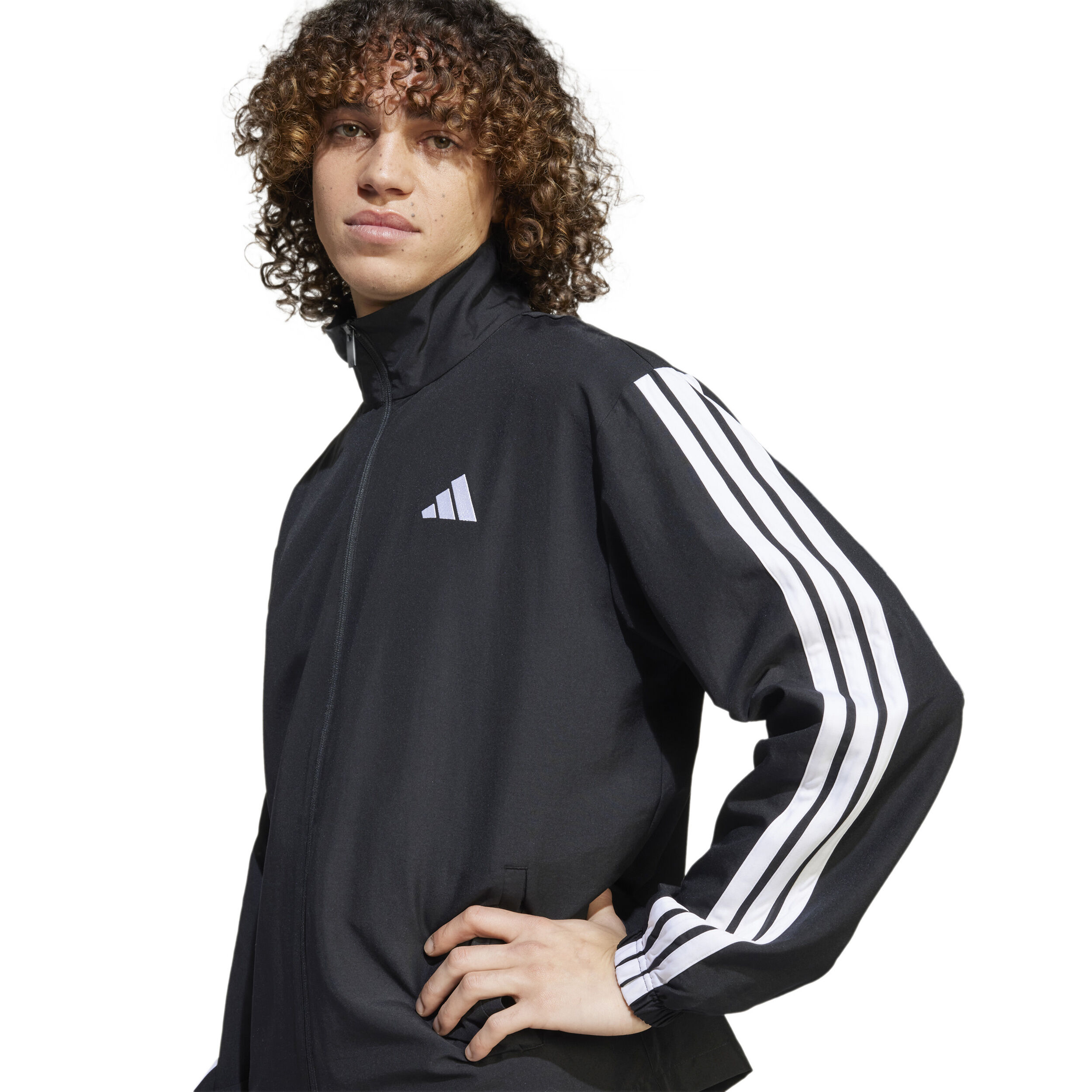 adidas 3 Stripes Woven Tracksuit Men Black | Tennis-Point