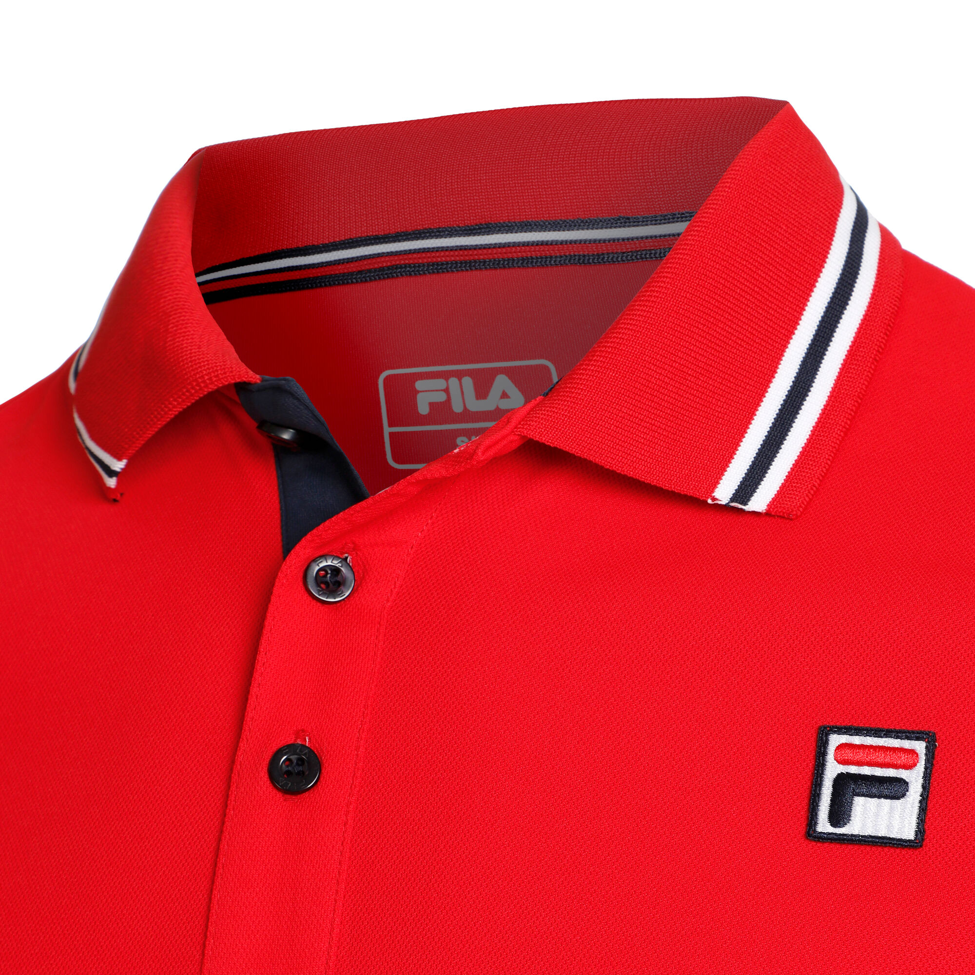 buy Fila Piro Polo - Red, White online | Tennis-Point