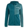 Terrex XPR Light Fleece Running Jacket Women-Petrol