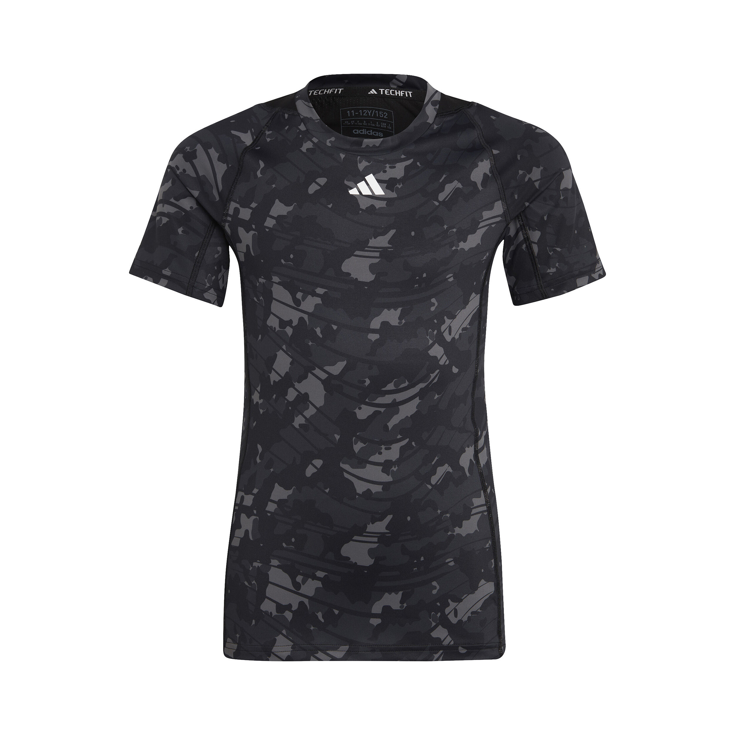 Buy adidas AEROREADY Techfit Camo Printed T Shirt Boys Black Grey online Tennis Point COM