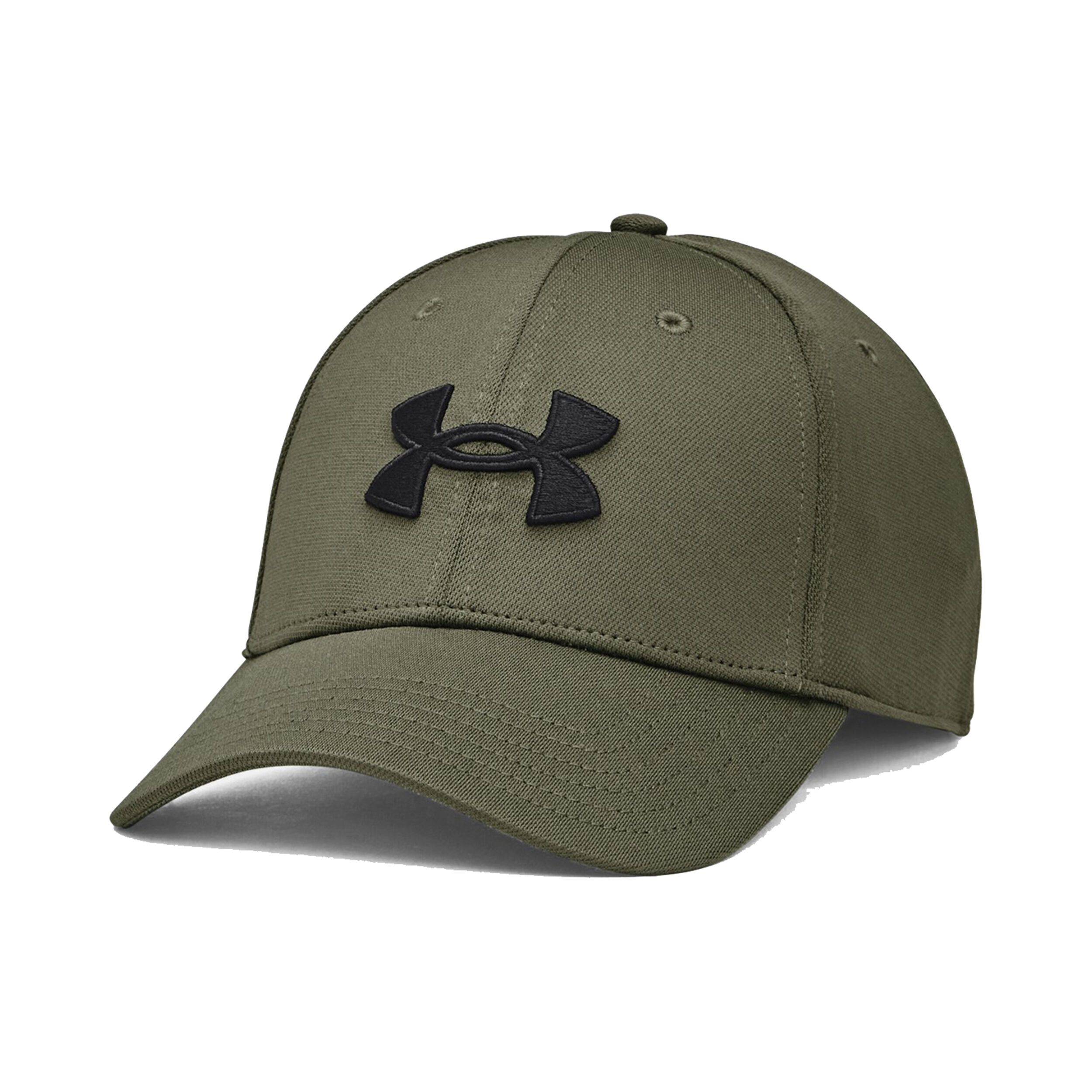 Under Armour Men's Blitzing Cap Stretch Fit, (001) Black / / White