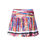 Long Techno Stripe Pleated Skirt