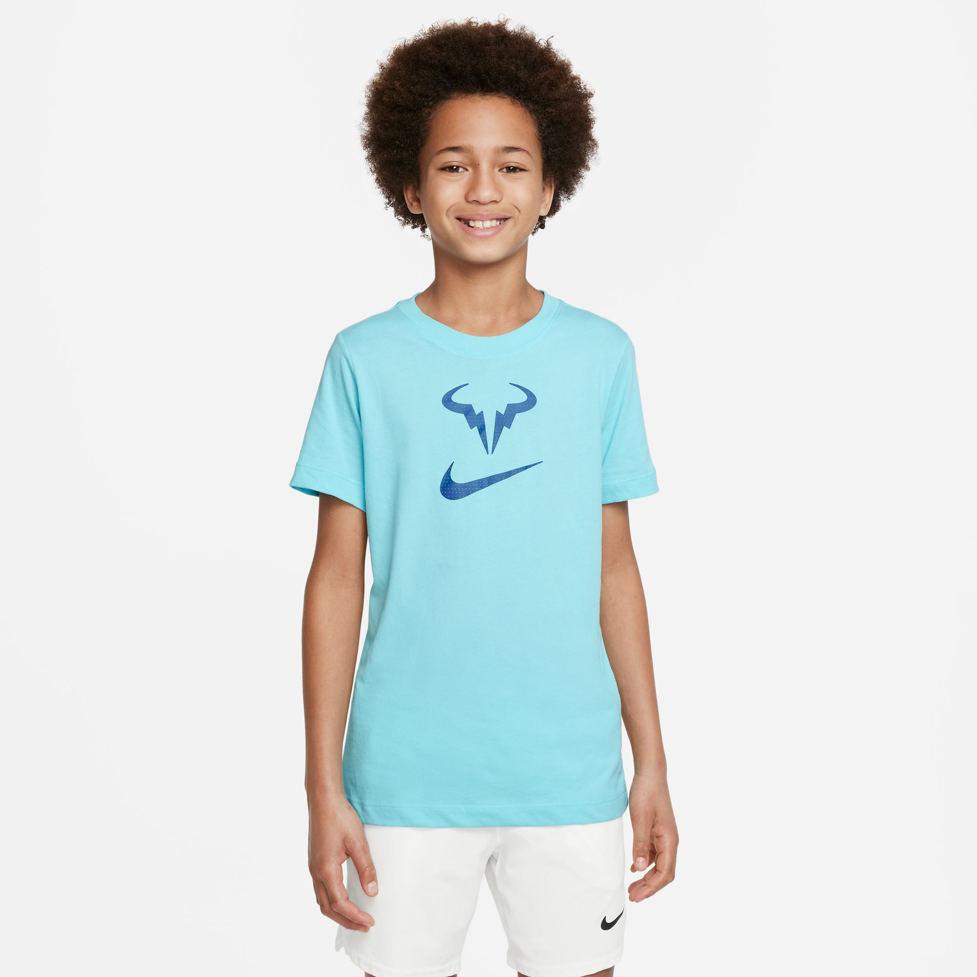 Rafael Nadal Dri Fit Rafa T Shirt Boys Turquoise Blue