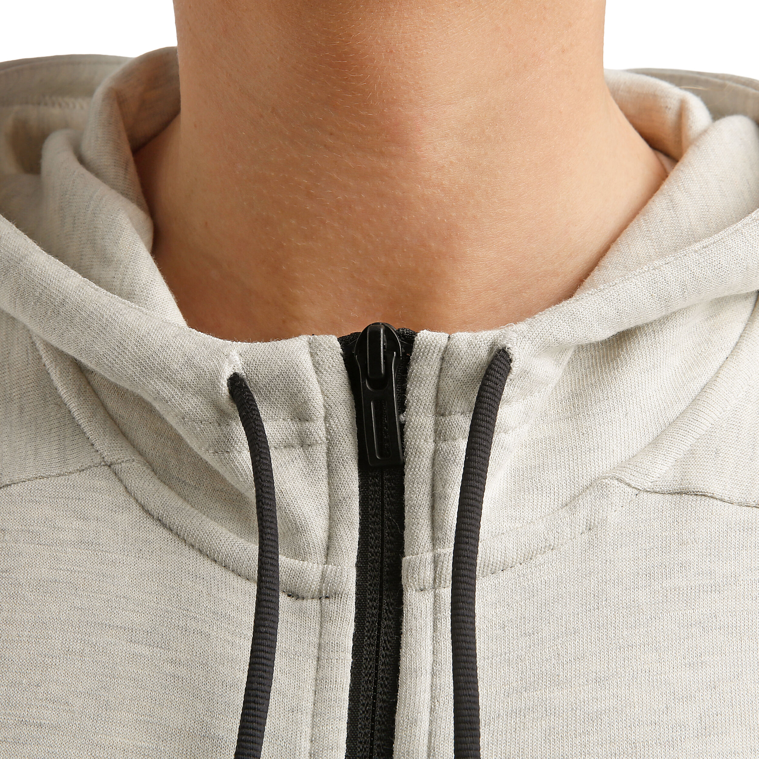 ID Stadium Zip Hoodie Women Cream Black