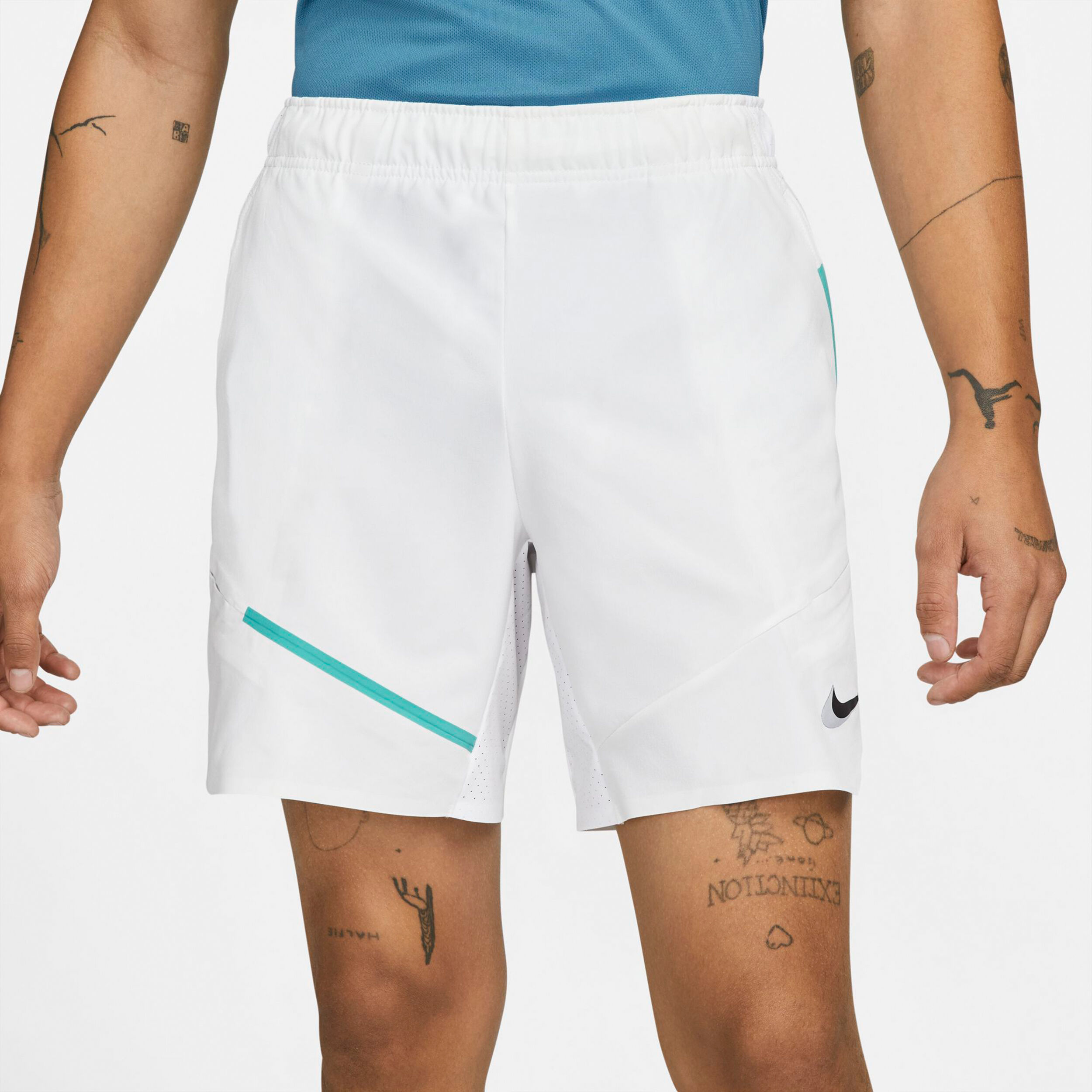 Court Flex Slam Shorts Men White Turquoise