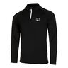 Big Serve 1/4 Zip Long Sleeve Men-Black,White
