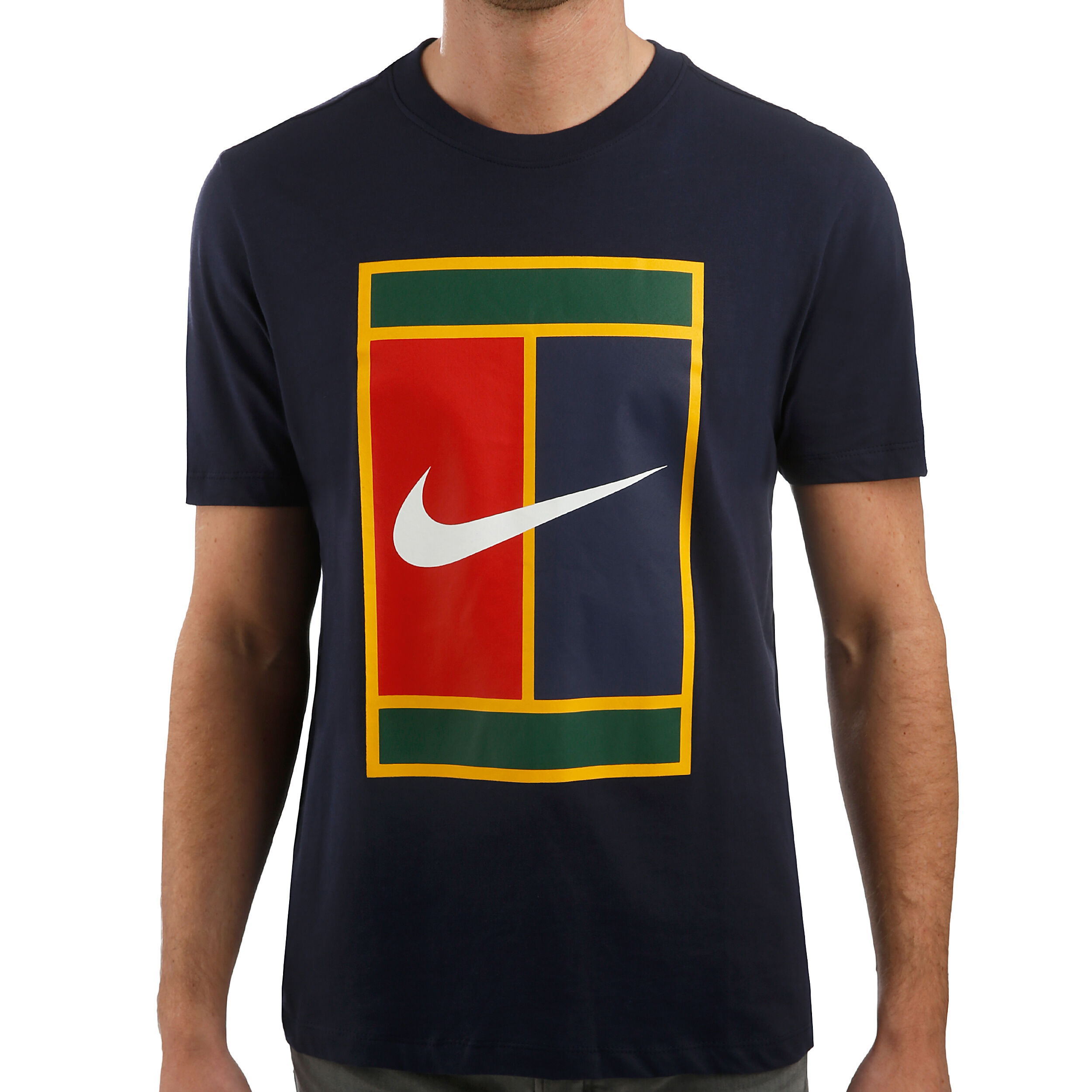 Nike court tennis heritage cheap logo t shirt mens