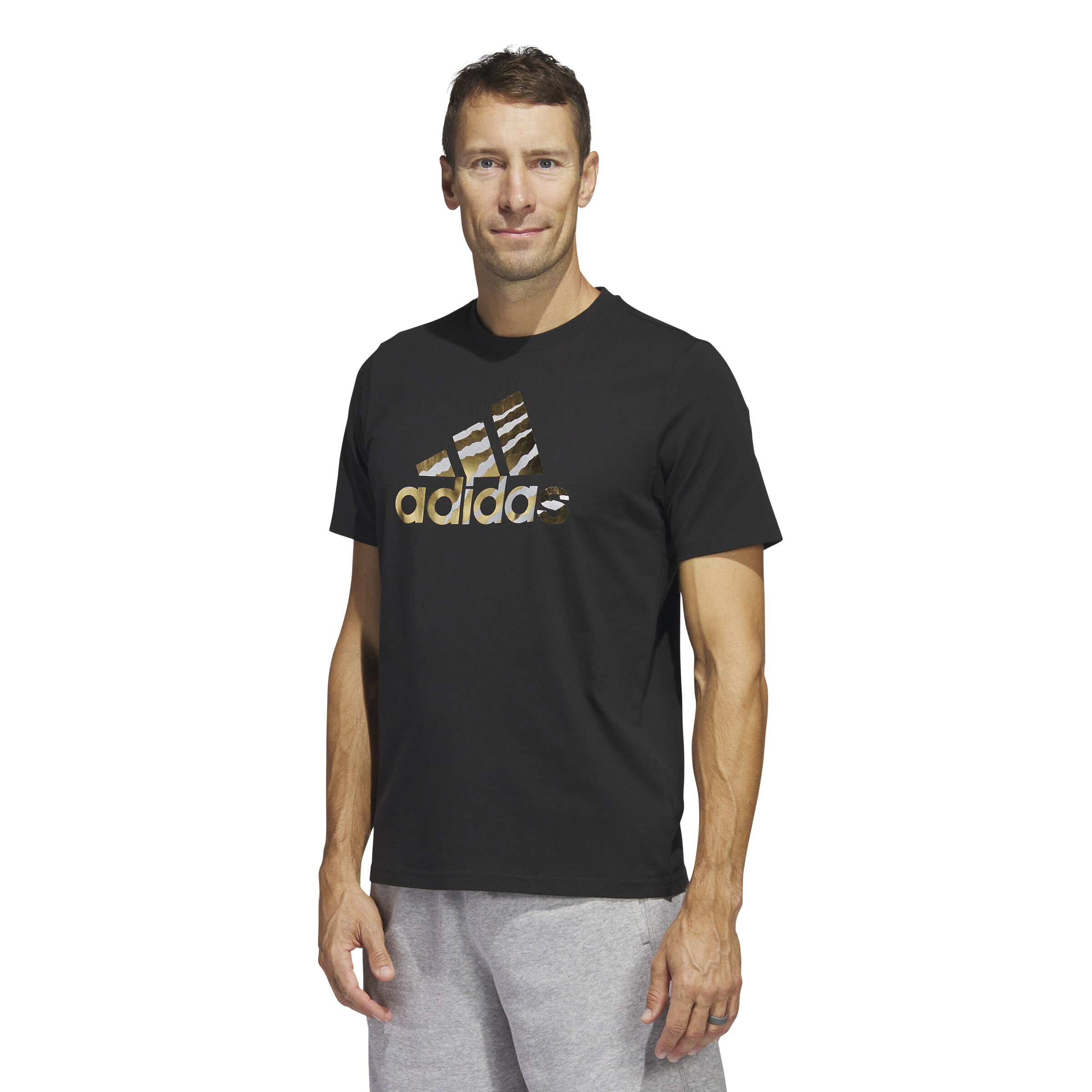 Adidas black gold shirt new arrivals