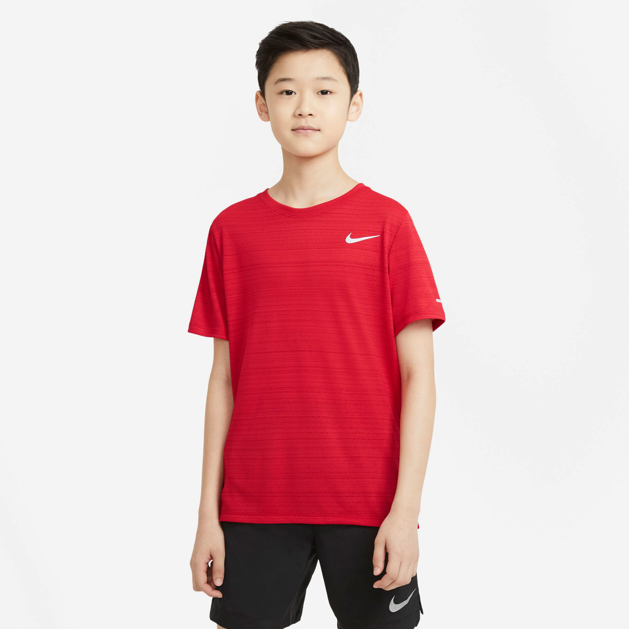 Nike miler cheap red t shirt