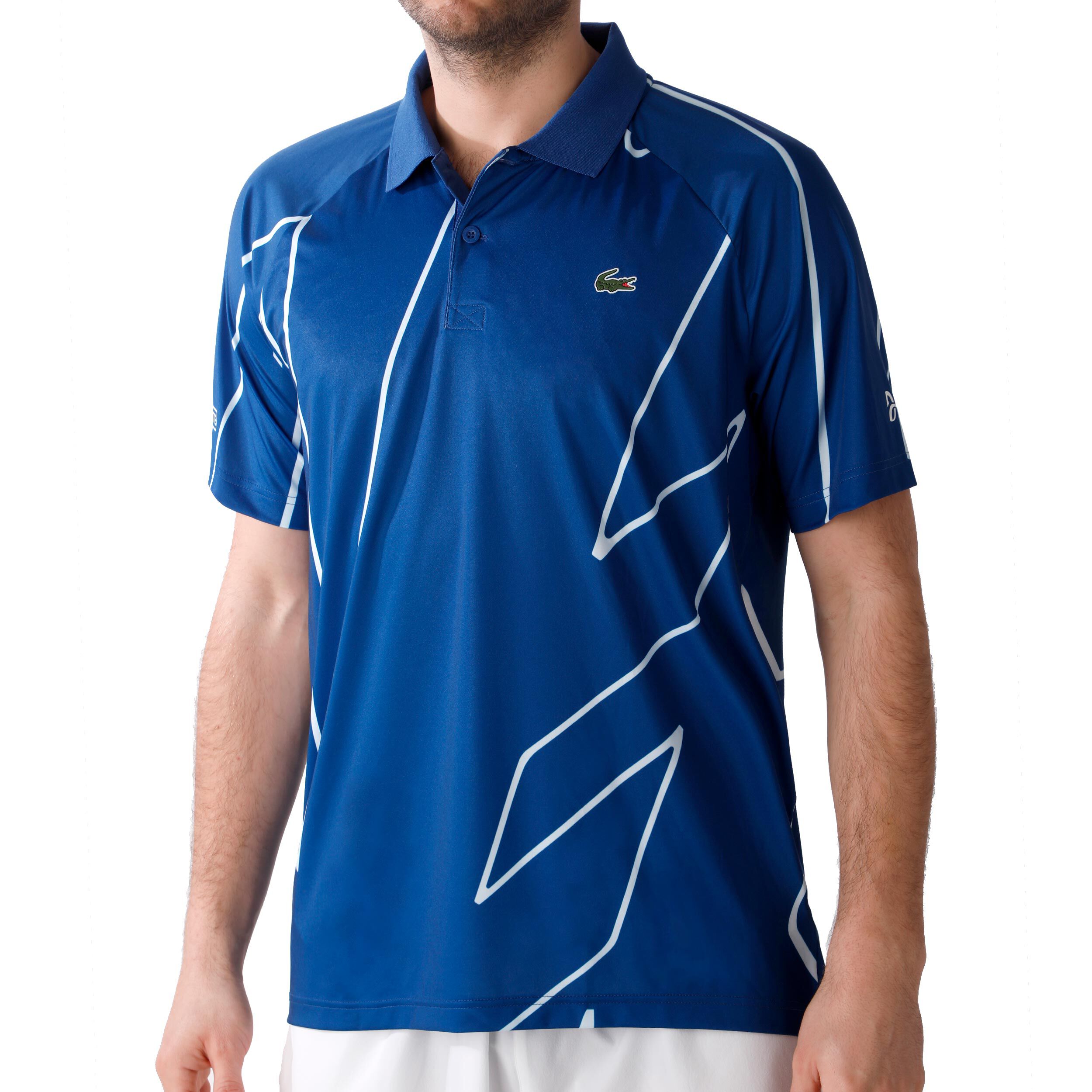 Polo lacoste djokovic bleu 2025