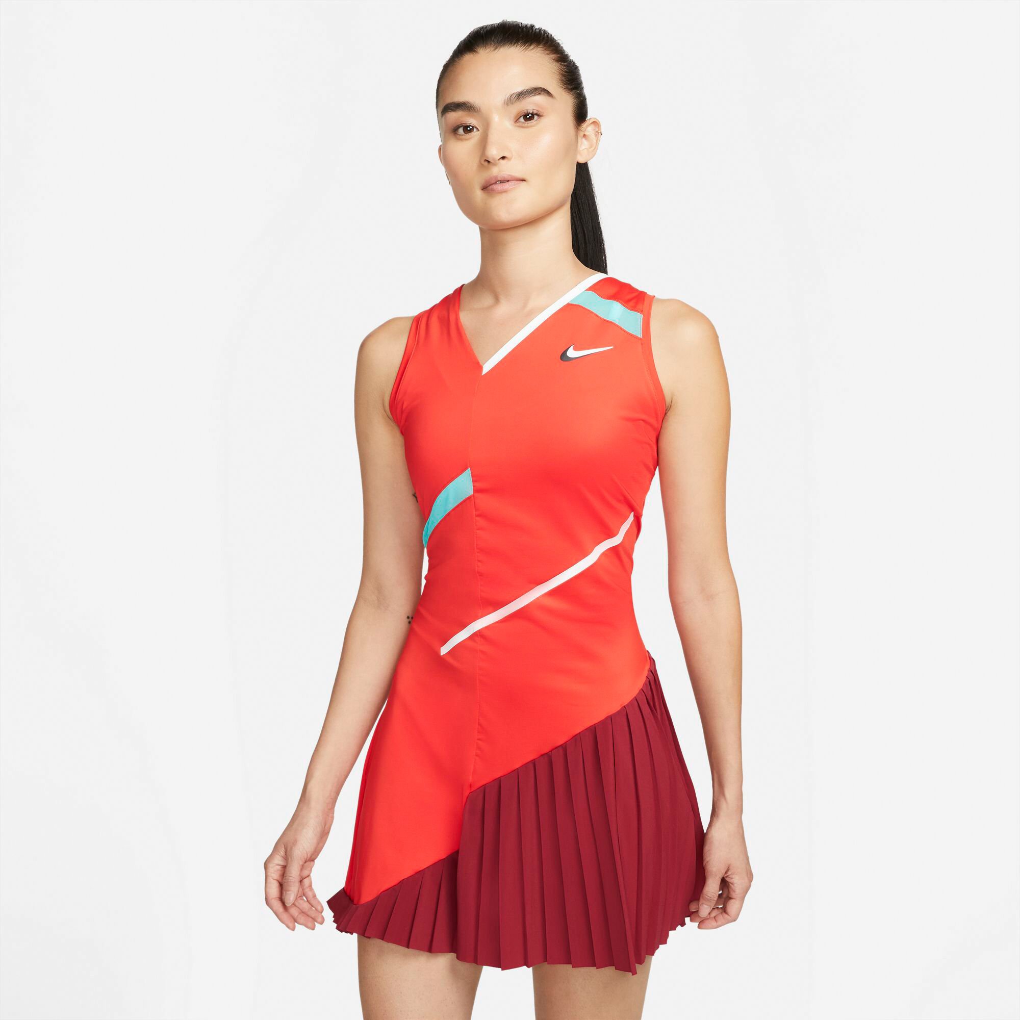 Buy Nike Court Dri Fit Dress Women Orange Red online Tennis