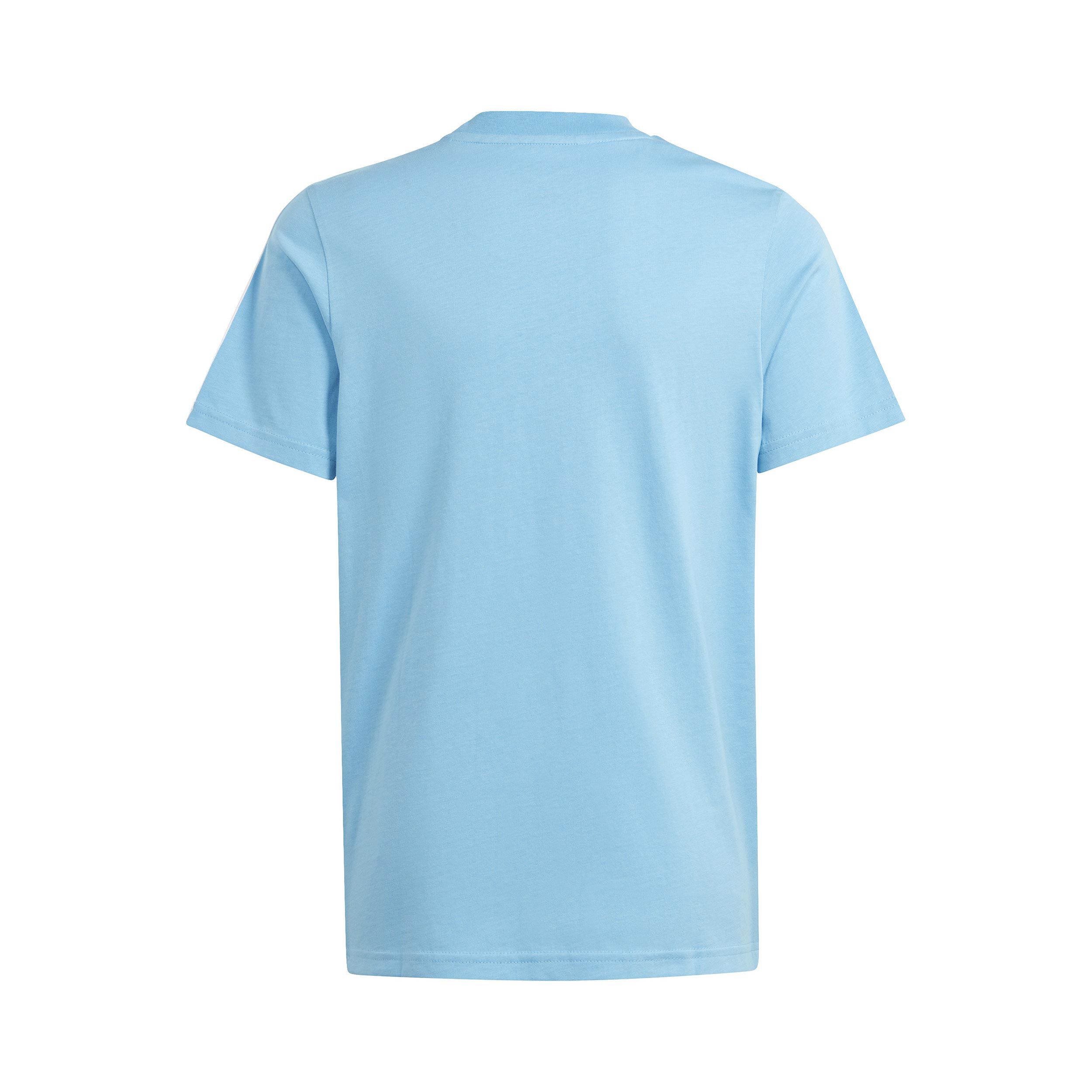Buy adidas 3 Stripes Tee T-Shirt Boys Light Blue, White