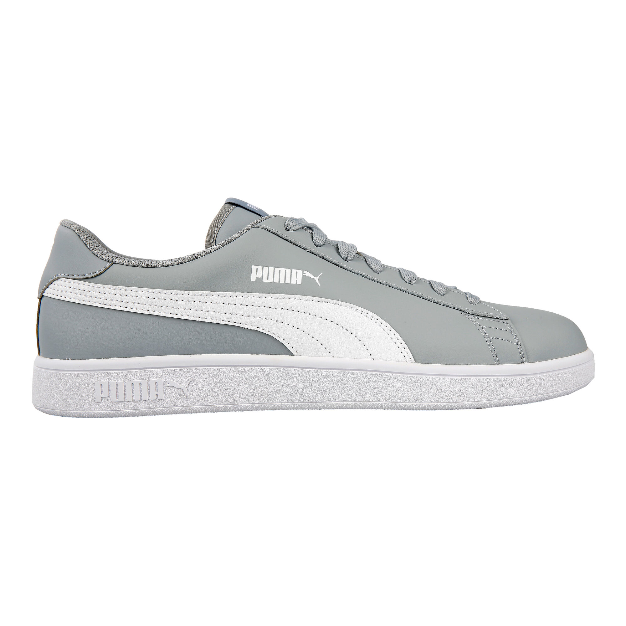Buy Puma Smash V2 L COM Men Grey, Point Sneakers Tennis White online 