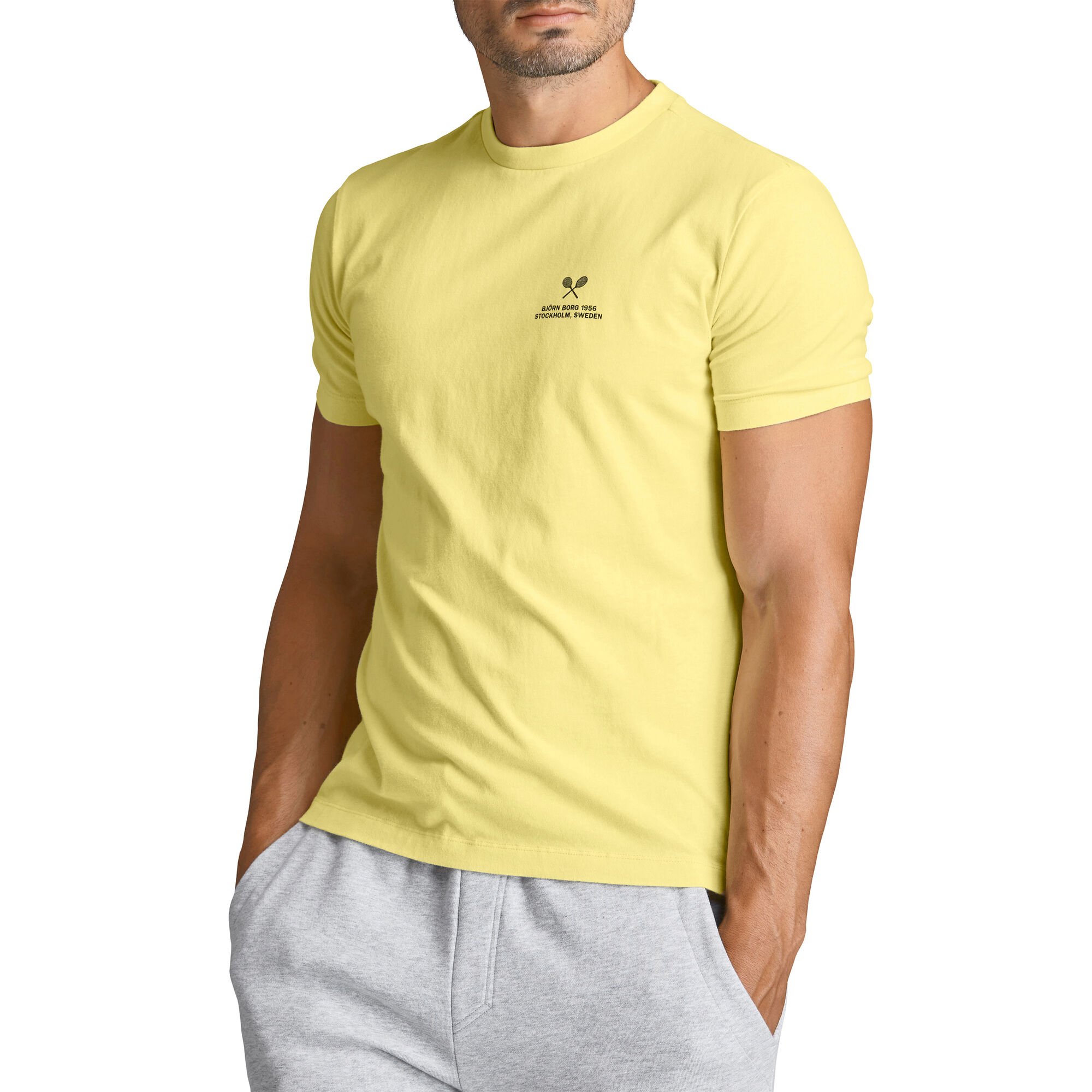 kop olifant lanthaan buy Björn Borg Borg T-Shirt Men - Yellow online | Tennis-Point