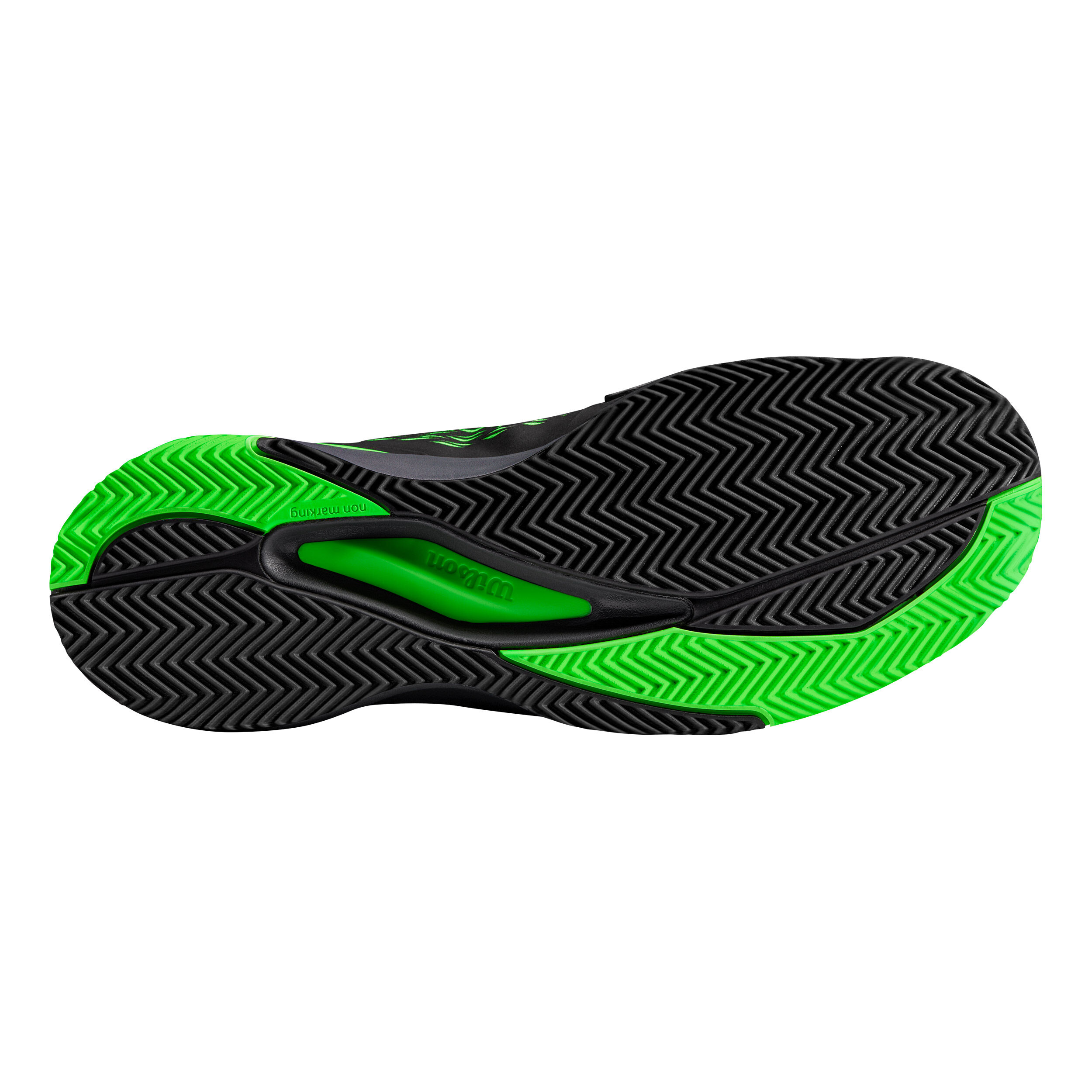 Wilson Amplifeel 2.0 Tennis Shoes Unisex Black/Ebony/Gecko Green  WRS325520 