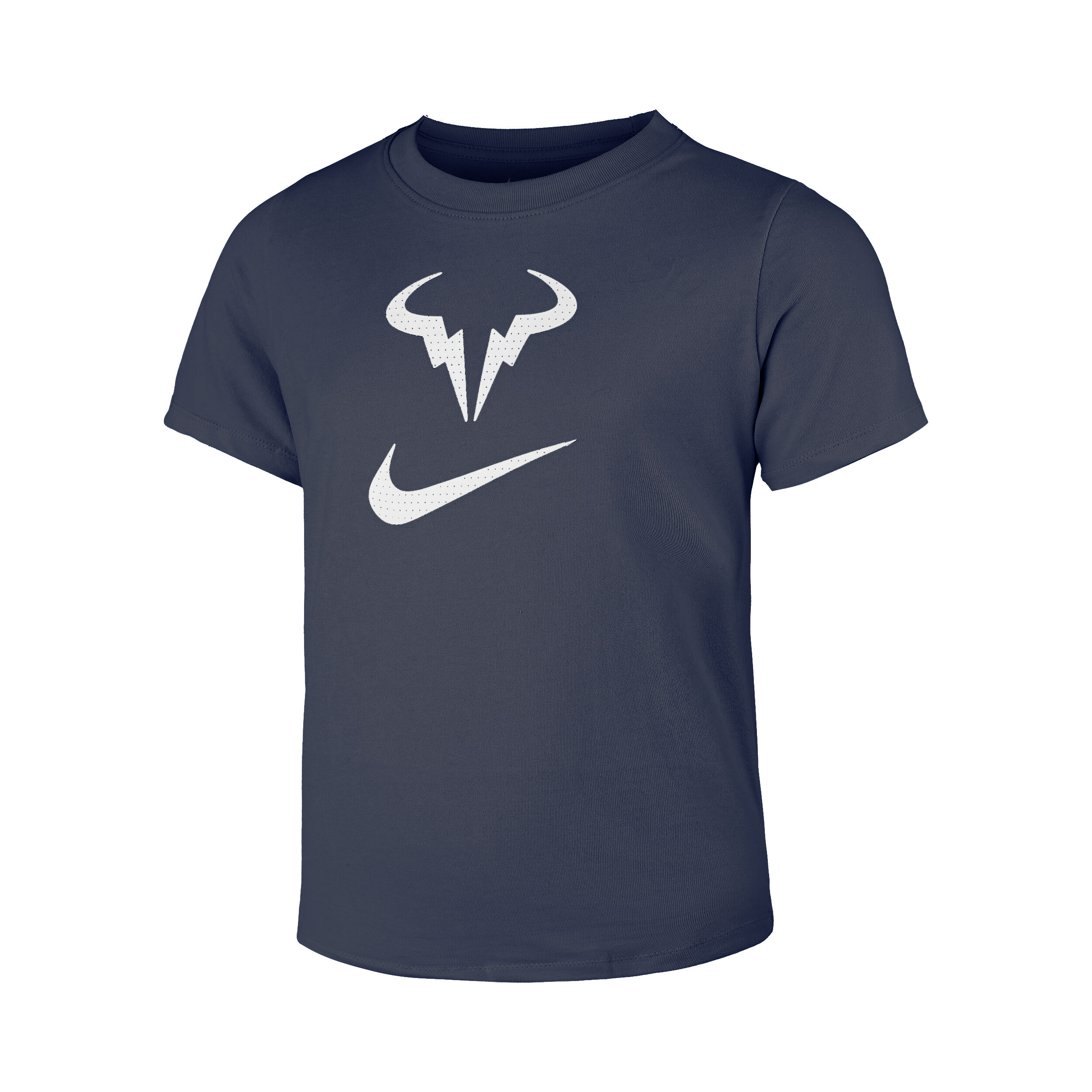 Rafael Nadal Dri Fit Rafa T Shirt Boys Dark Blue White