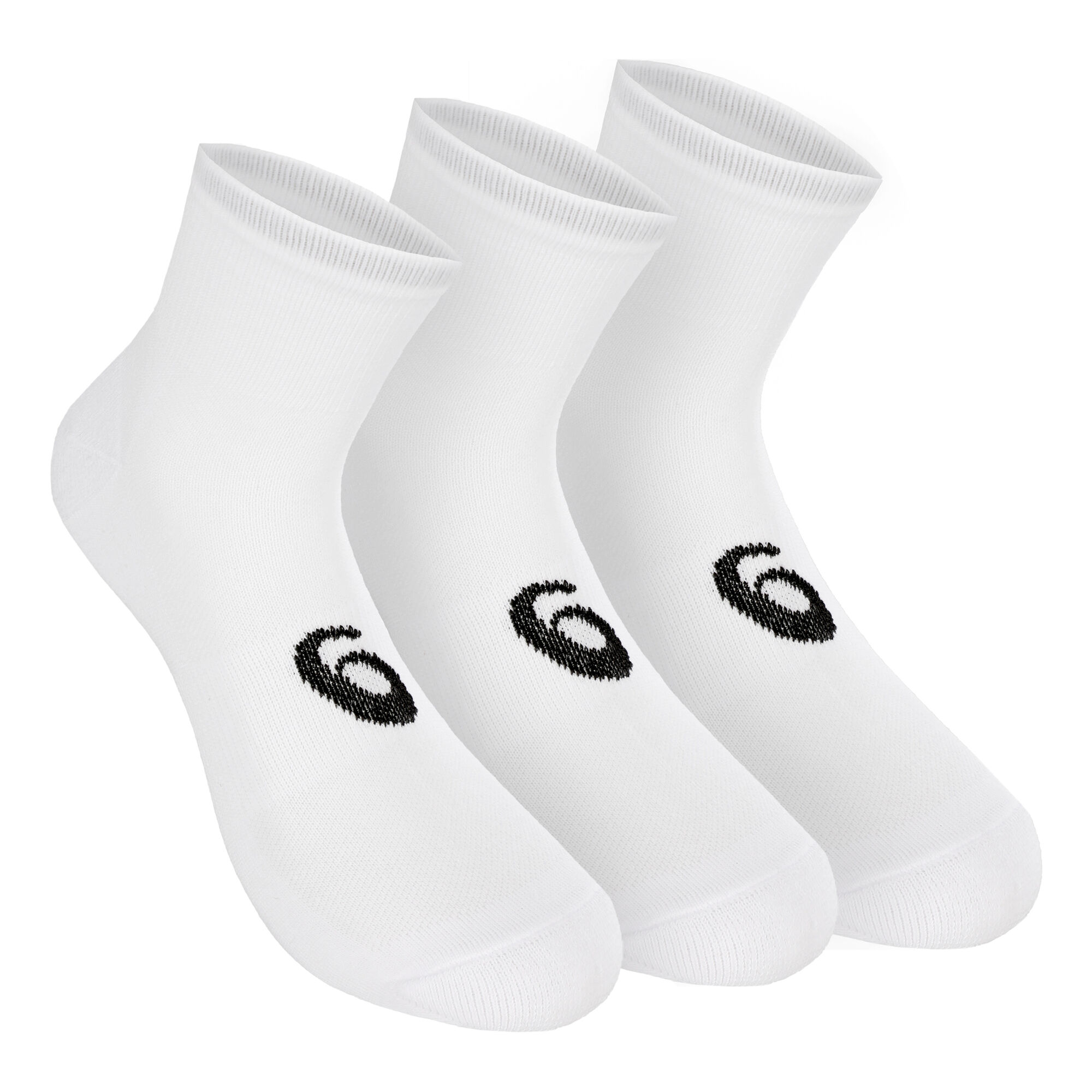 Buy ASICS Quarter Sports Socks White, online 3 | Tennis Point Black COM Pack