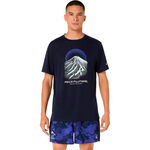 ASICS Running shirt ASICS Fujitrail Logo Running shirt Men-dark blue, blue