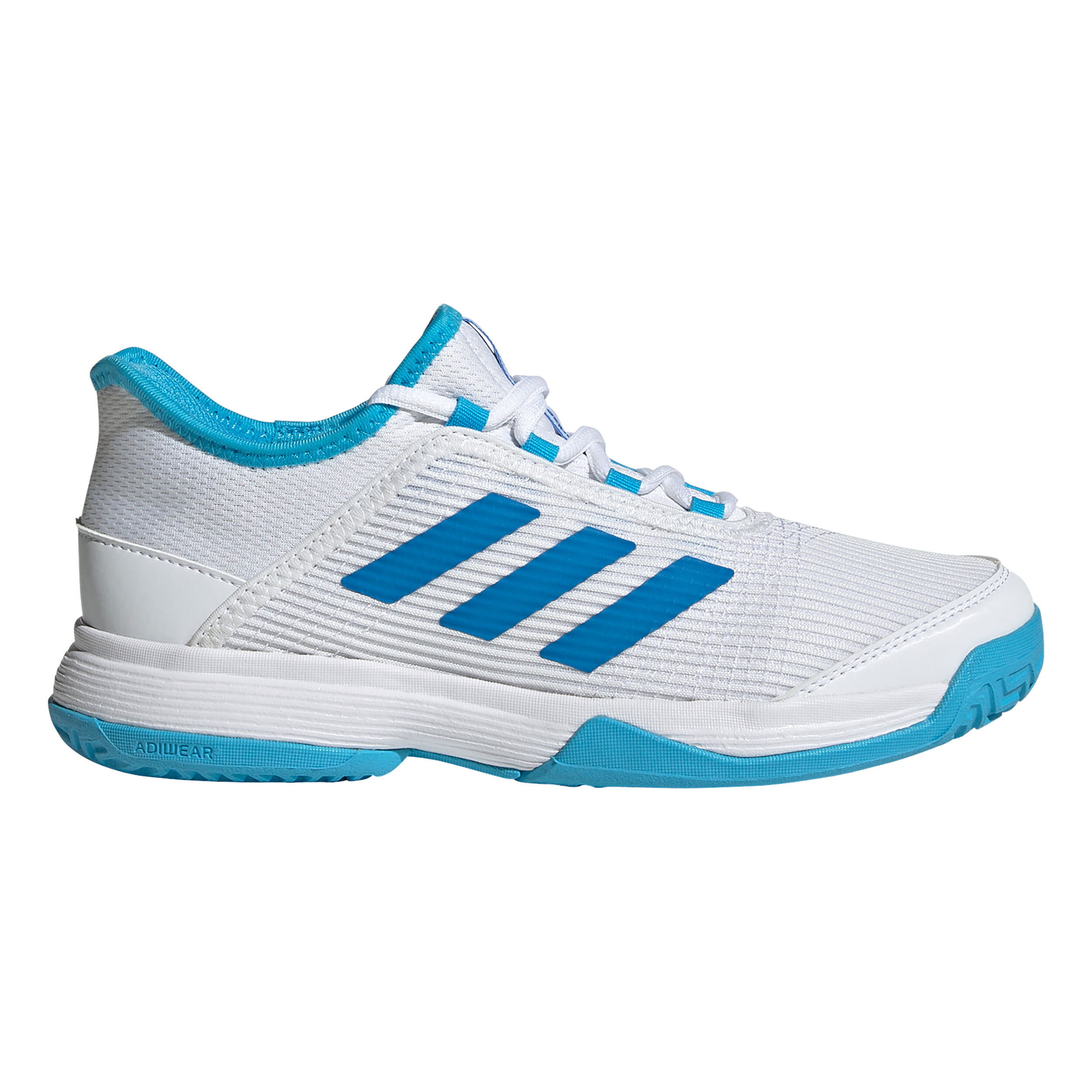 Adizero Club All Court Shoe Kids White Blue