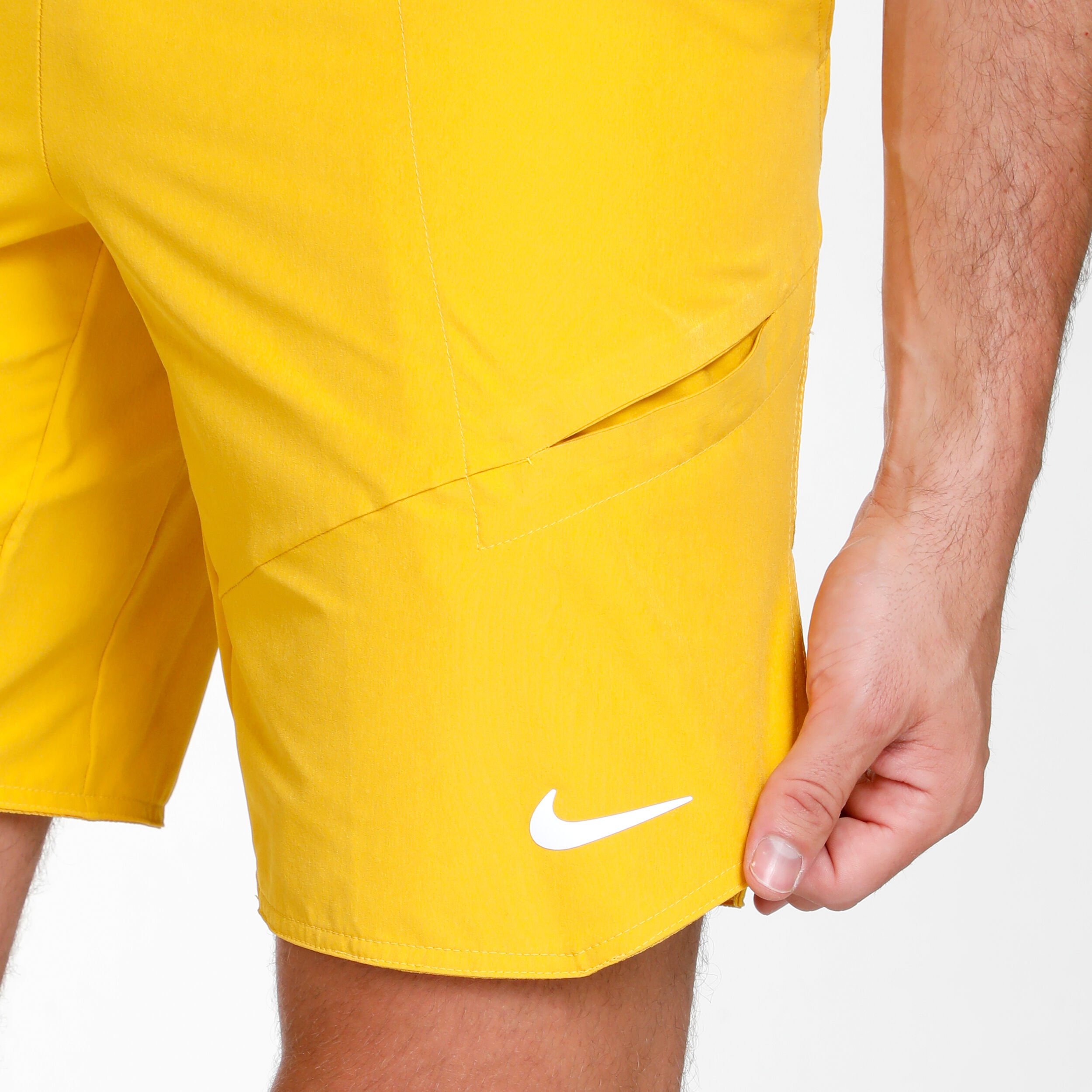 Nike running shorts yellow outlet