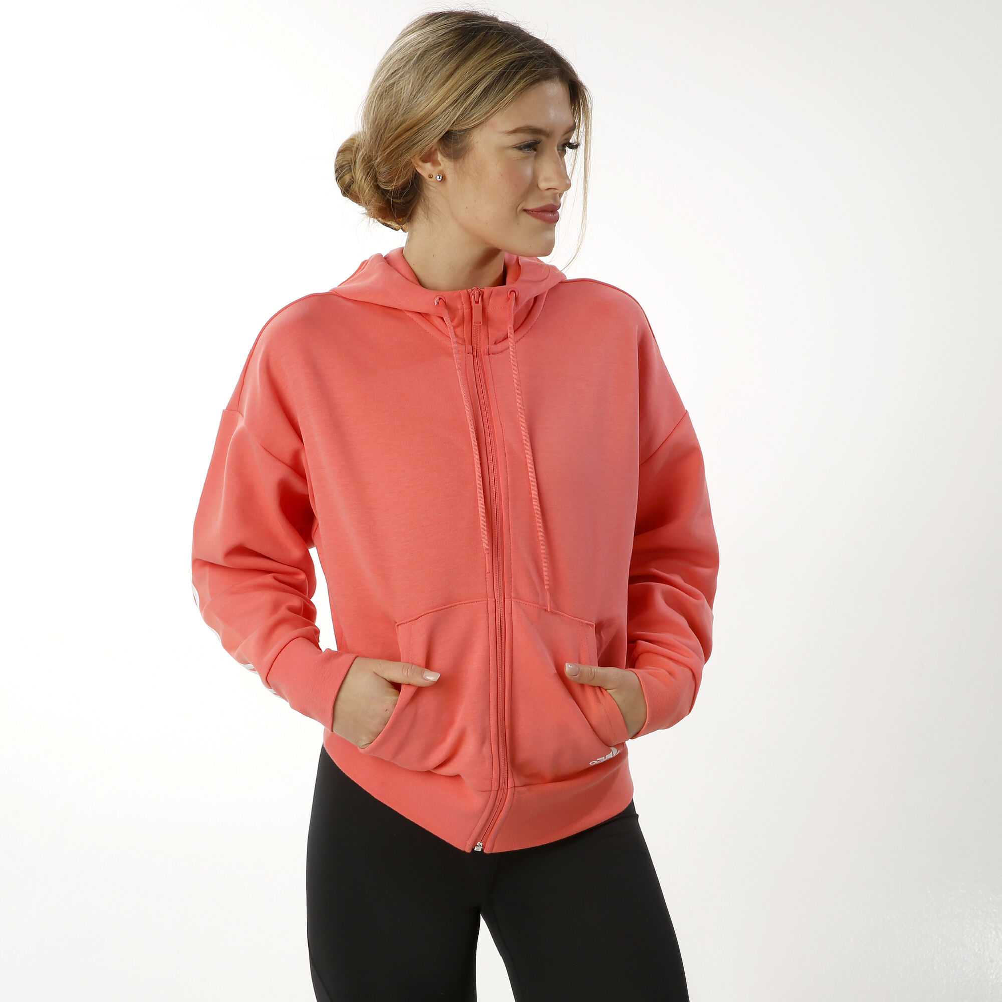 Point online Tennis Coral, Full-Zip White adidas | 3-Stripes Hoodie Buy Women COM