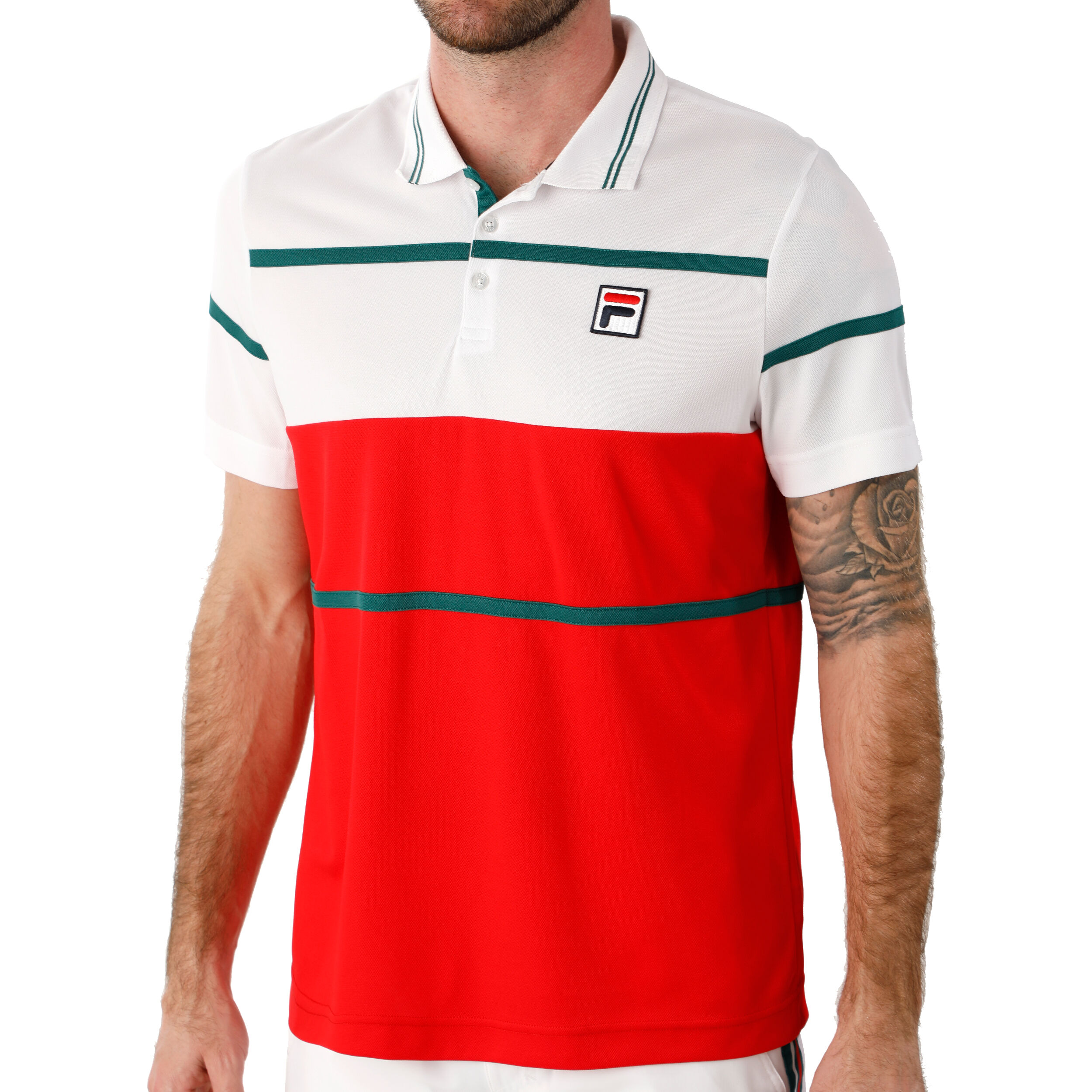 Fila polo mens hot sale red